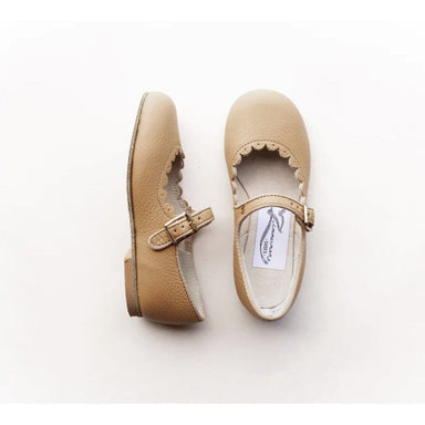 Scalloped Mary Jane - Camel - Collins & Conley