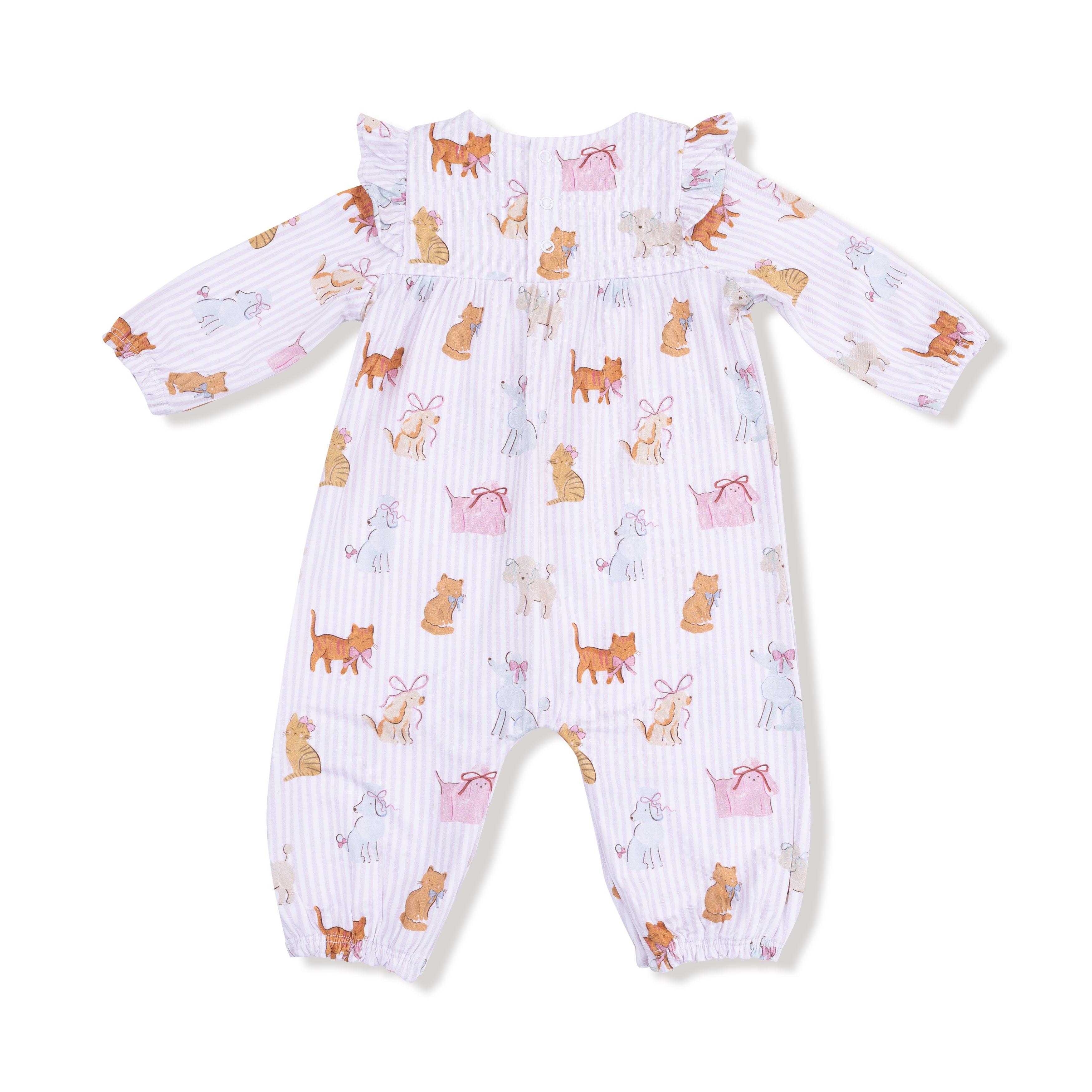 Ruffle Sleeve Romper - Fancy Pets