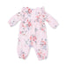 Floral baby onesie on a white background