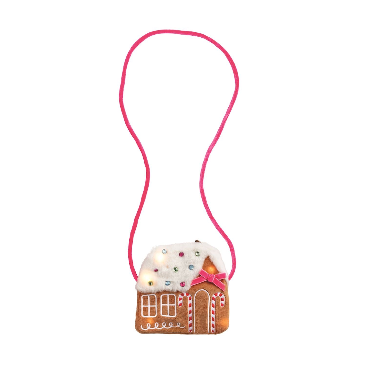 Gingerbread House Light-Up Purse