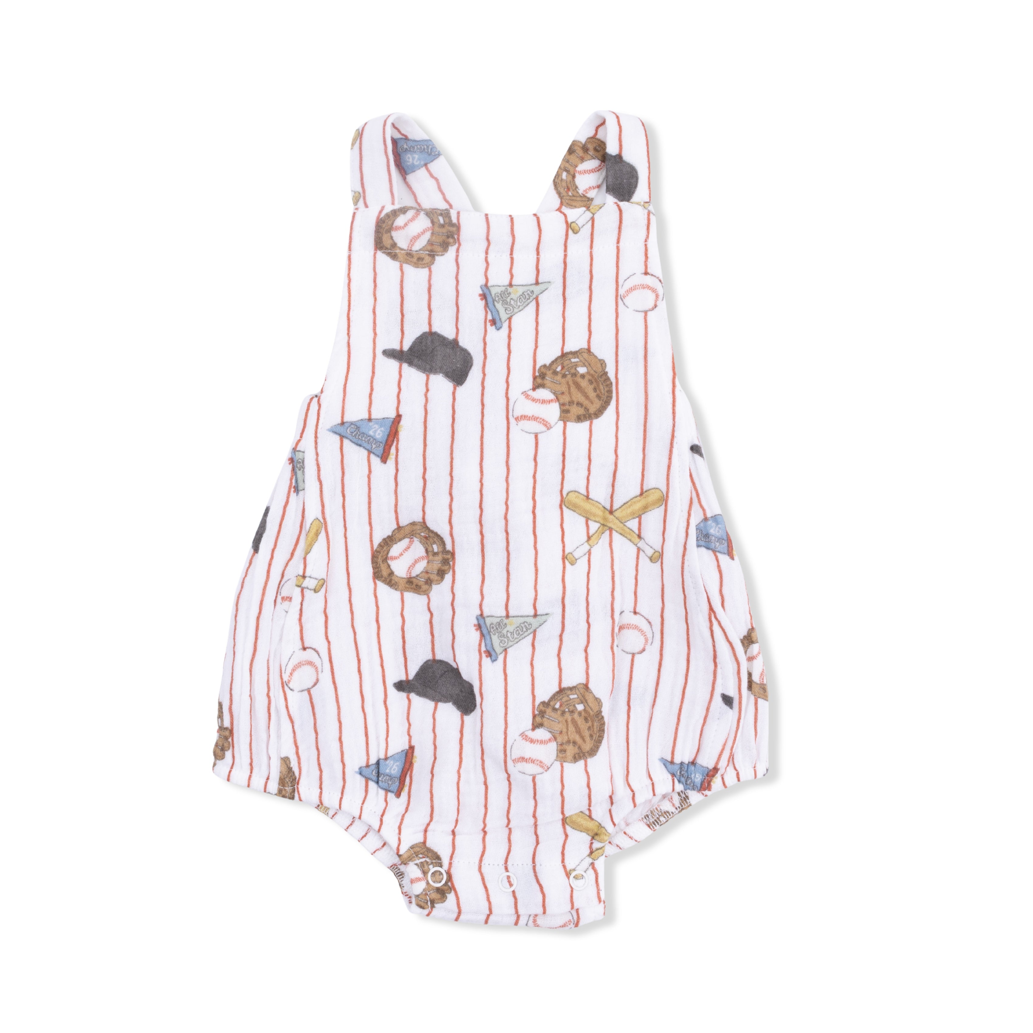 Retro Sunsuit - Vintage Baseball Stripe