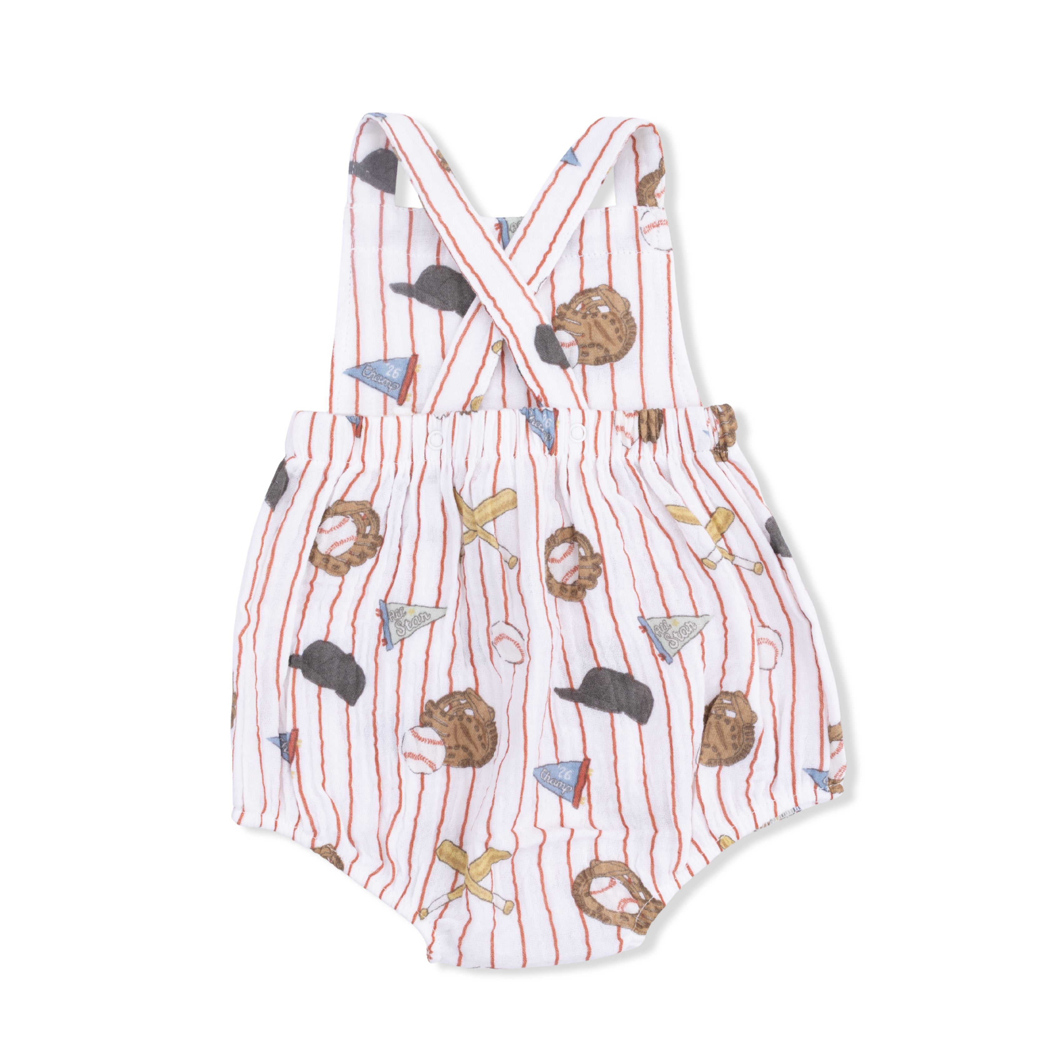 Retro Sunsuit - Vintage Baseball Stripe