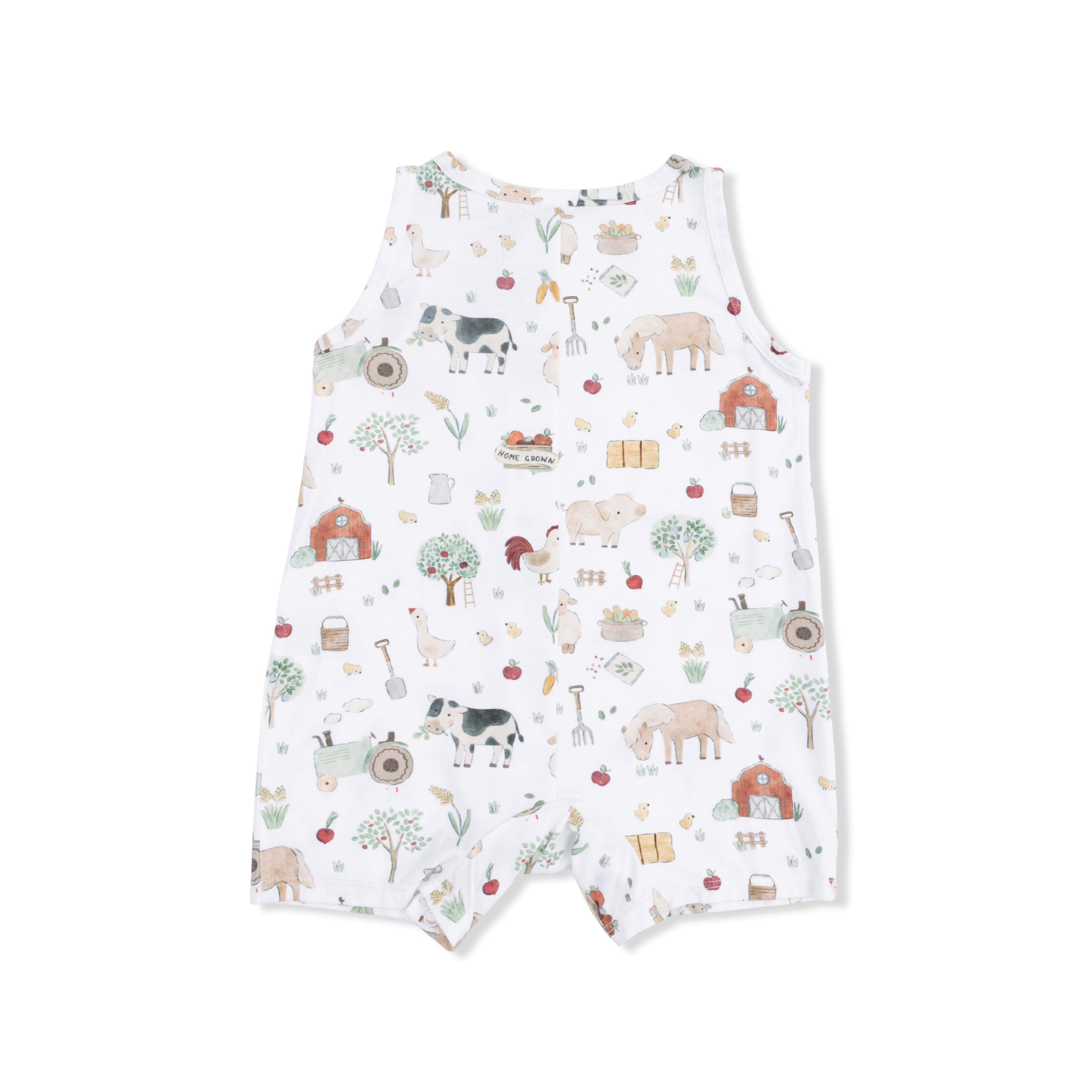 Shortie Romper - Cute Farm Animals