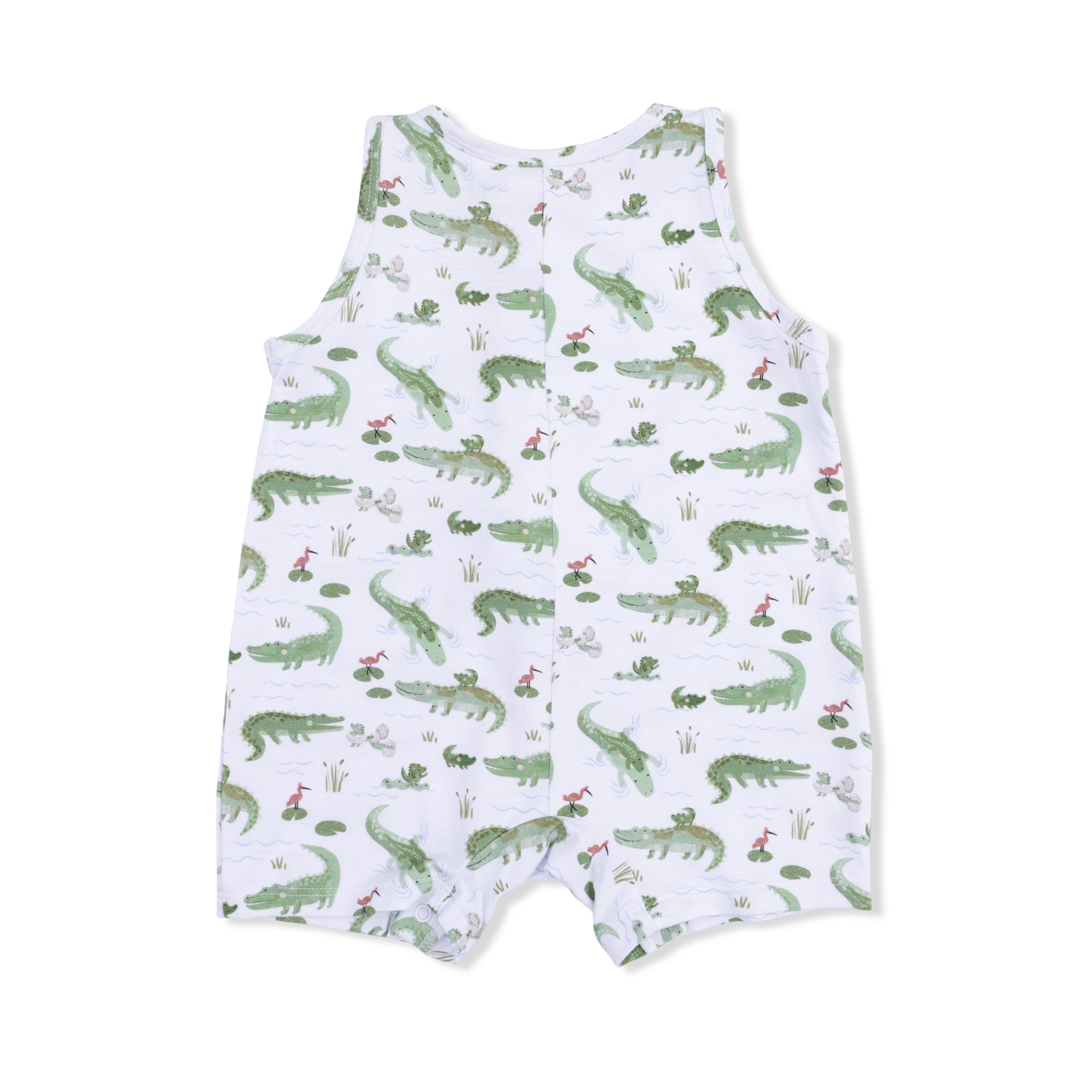 Shortie Romper - Crayon Alligators