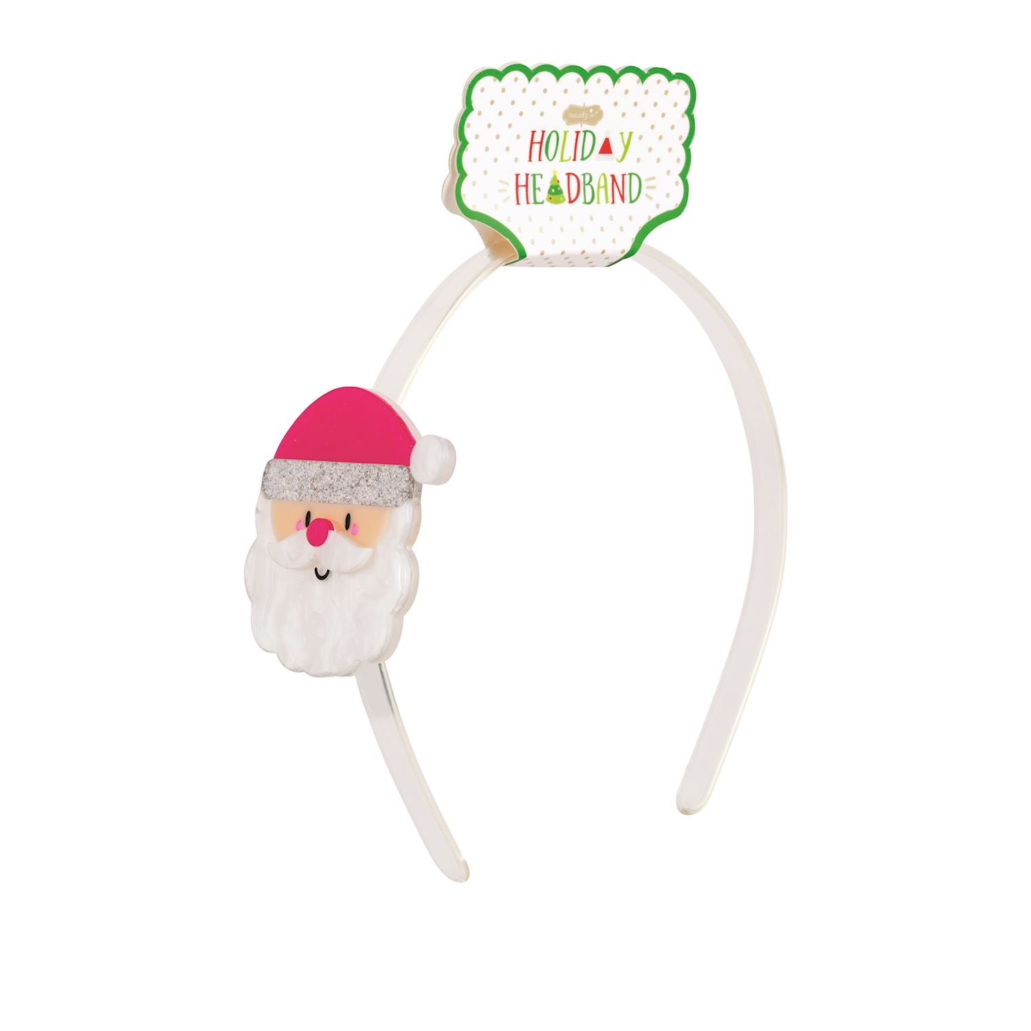 Headband - Pink Santa