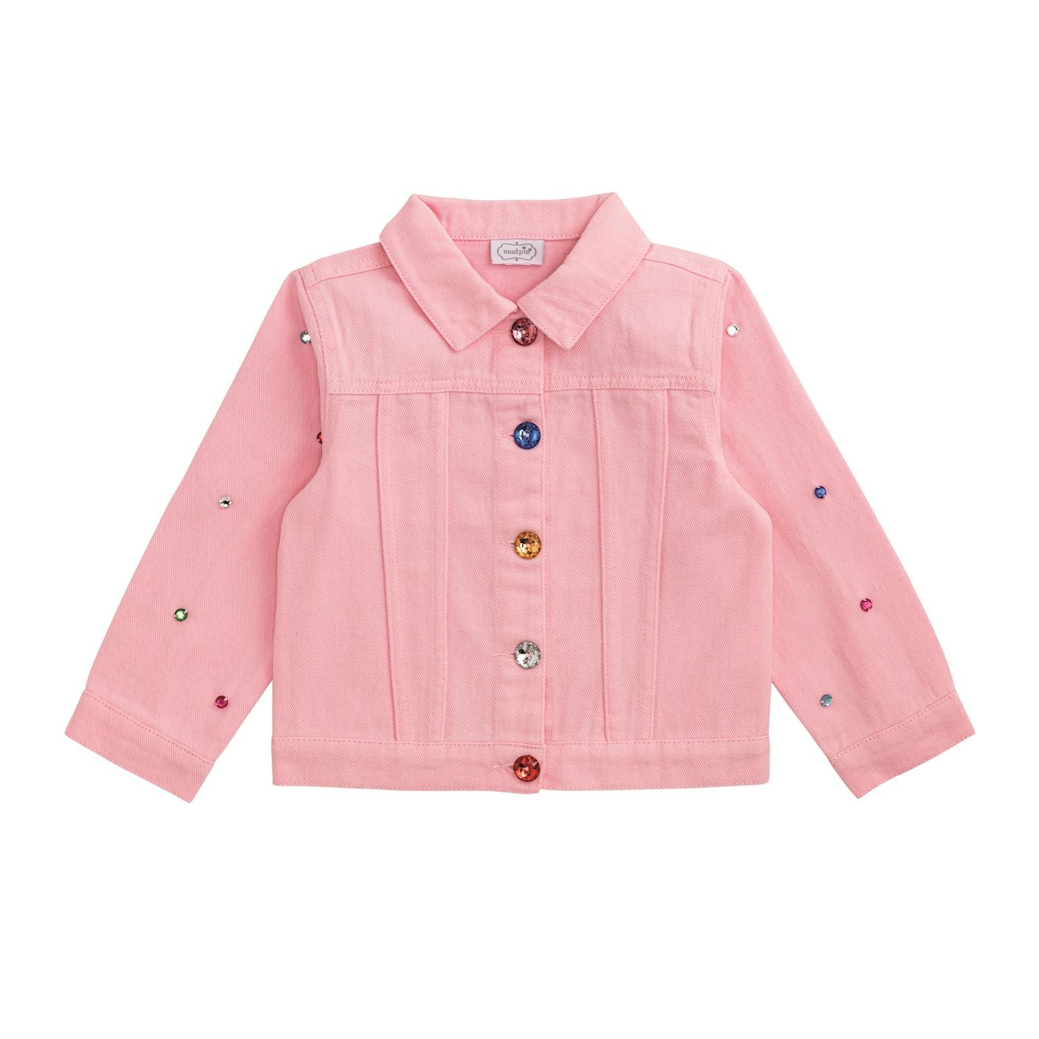 Denim Jewel Jacket - Pink