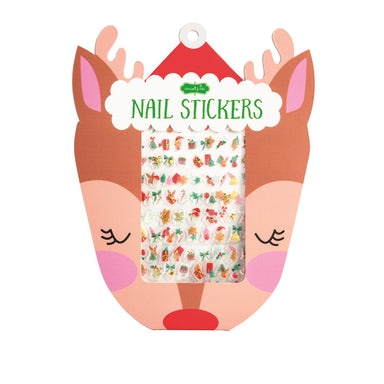 Nail stickers Christmas designs on a white background
