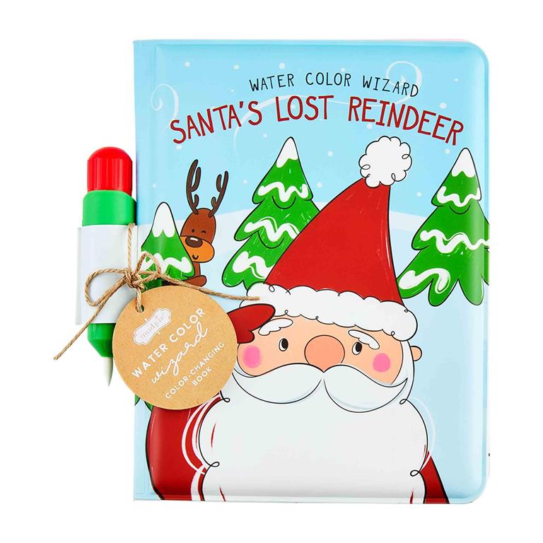 Santa's Lost Reindeer water activated color changing book