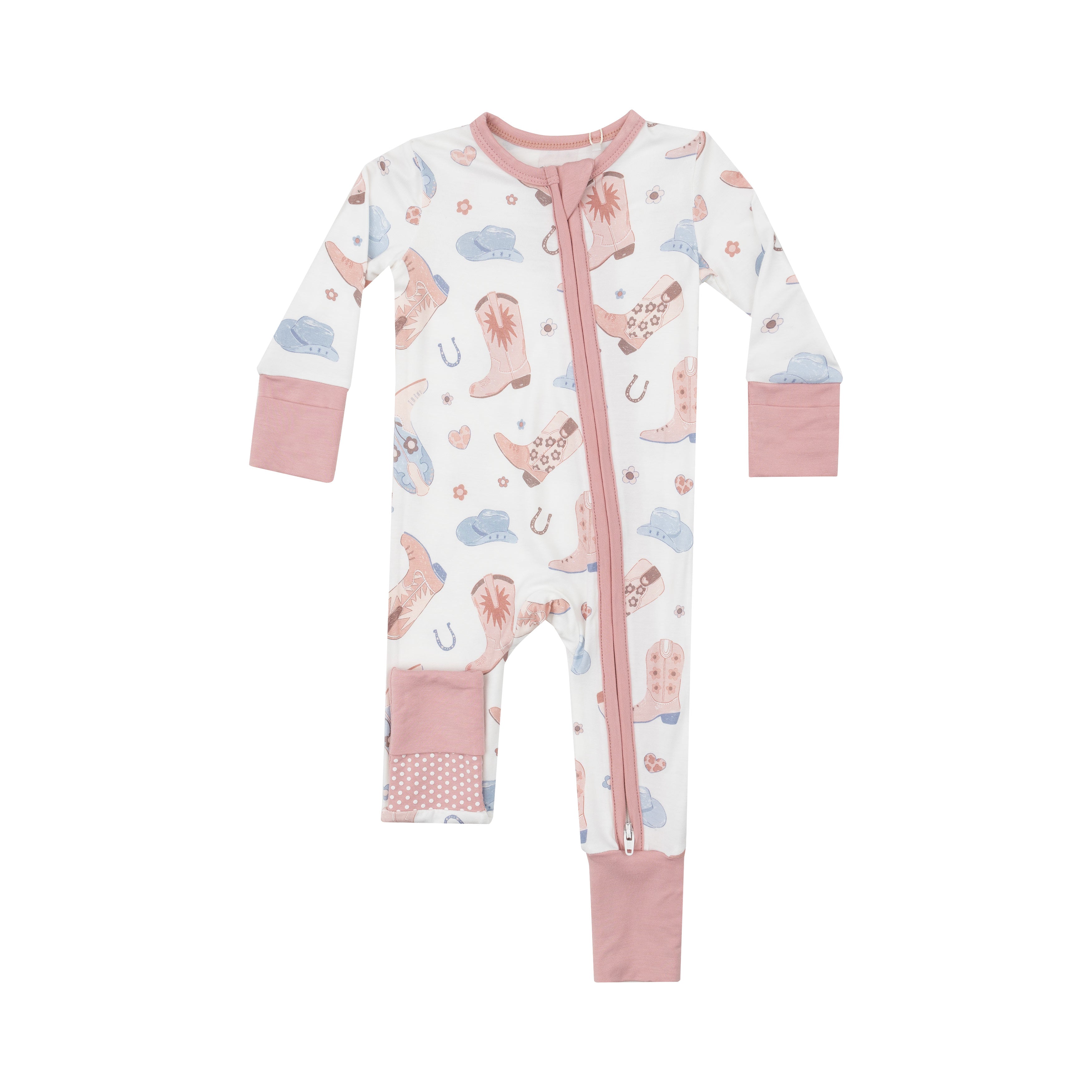 Loungewear Set - Cowboy Boots Pink