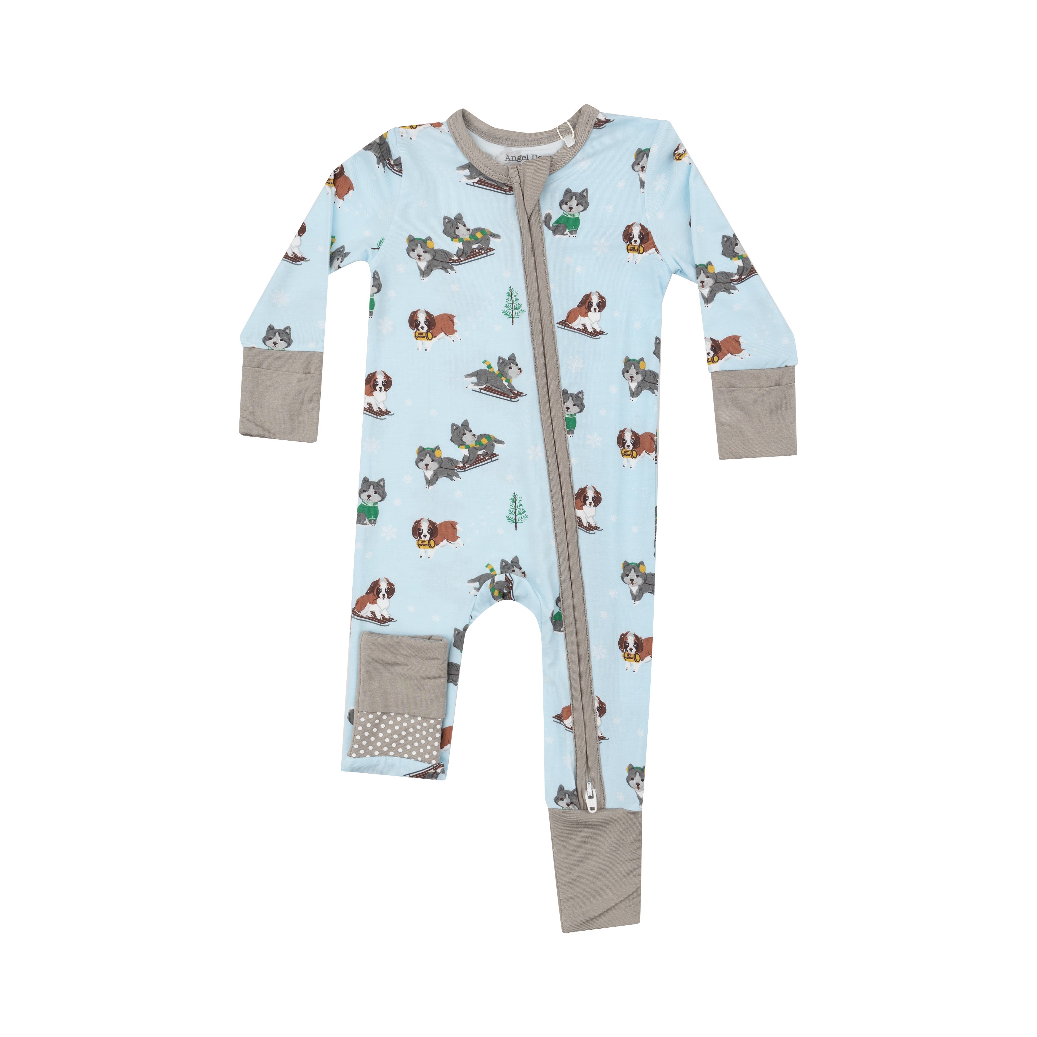 Zippered Romper - Mush Puppies