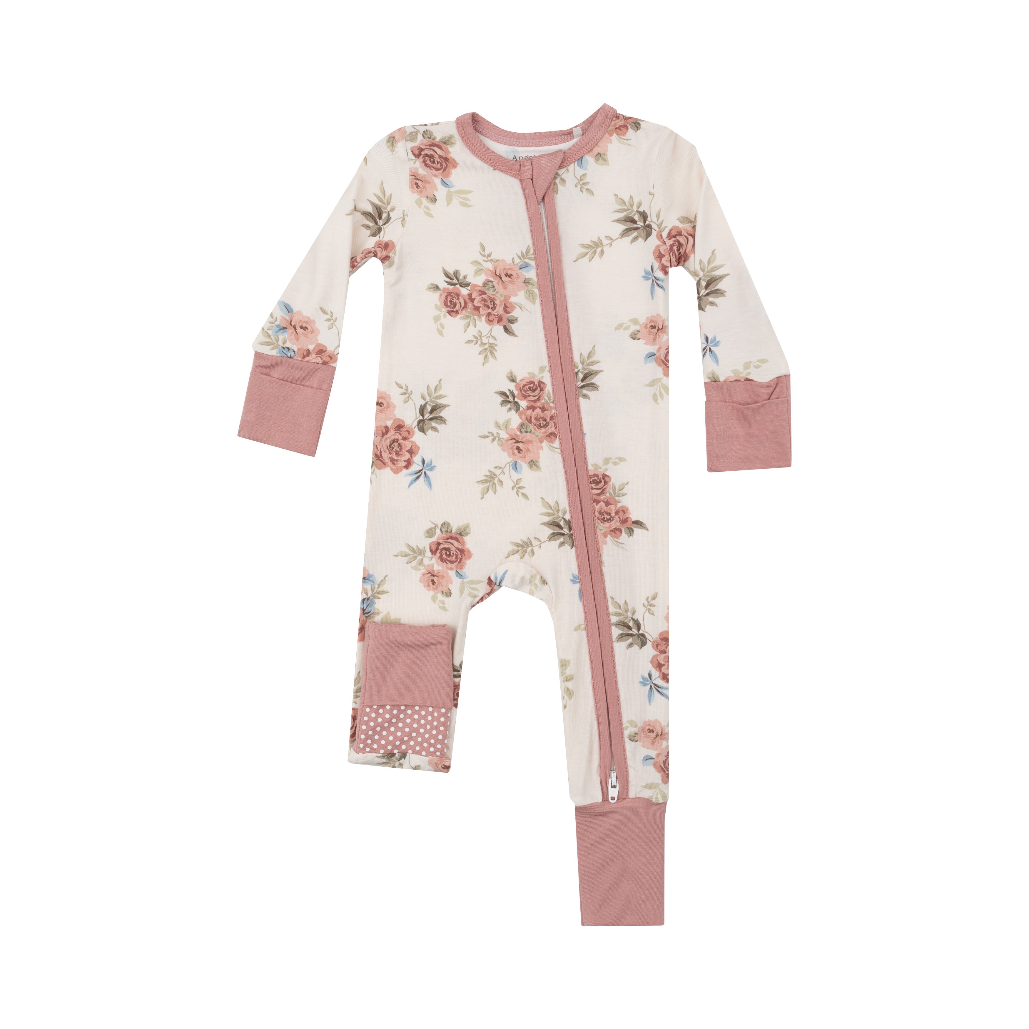 Zippered Romper - Romantic Roses