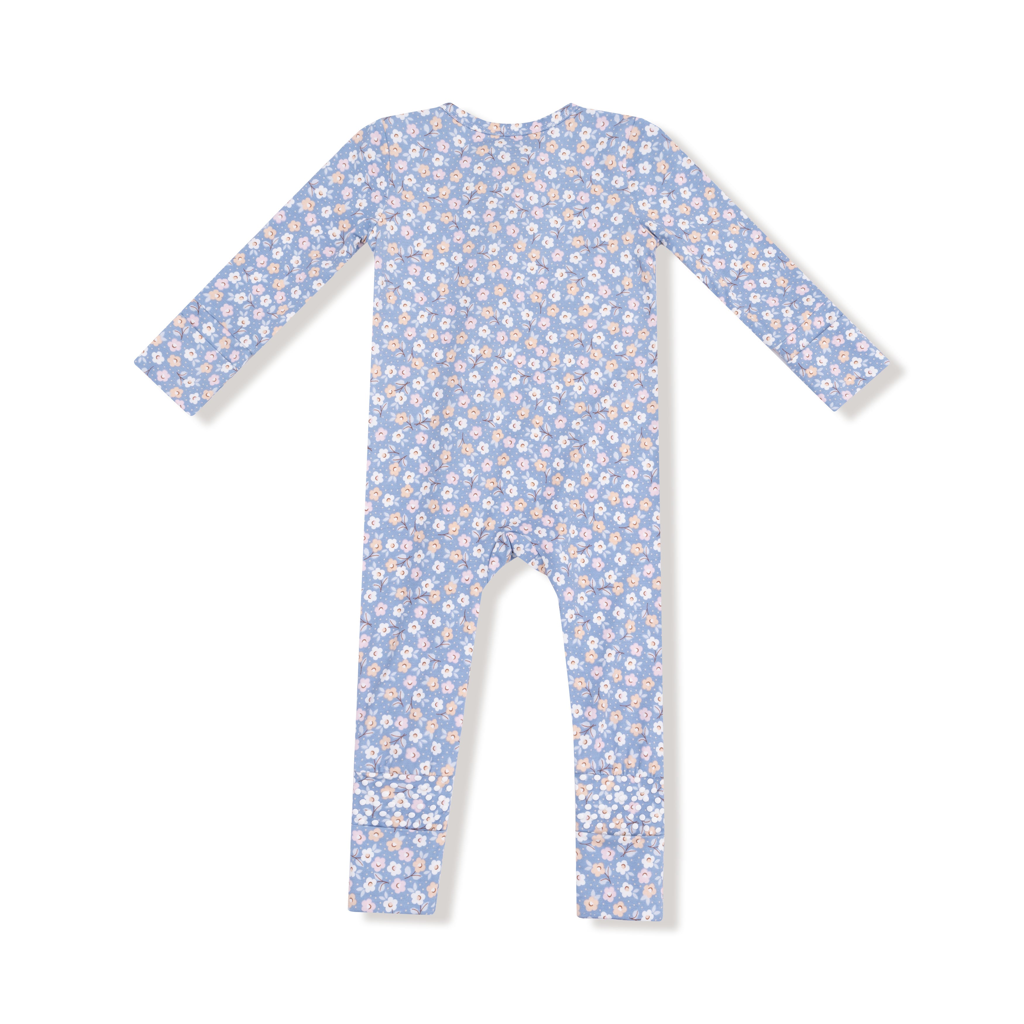 Zippered Romper - Country Calico