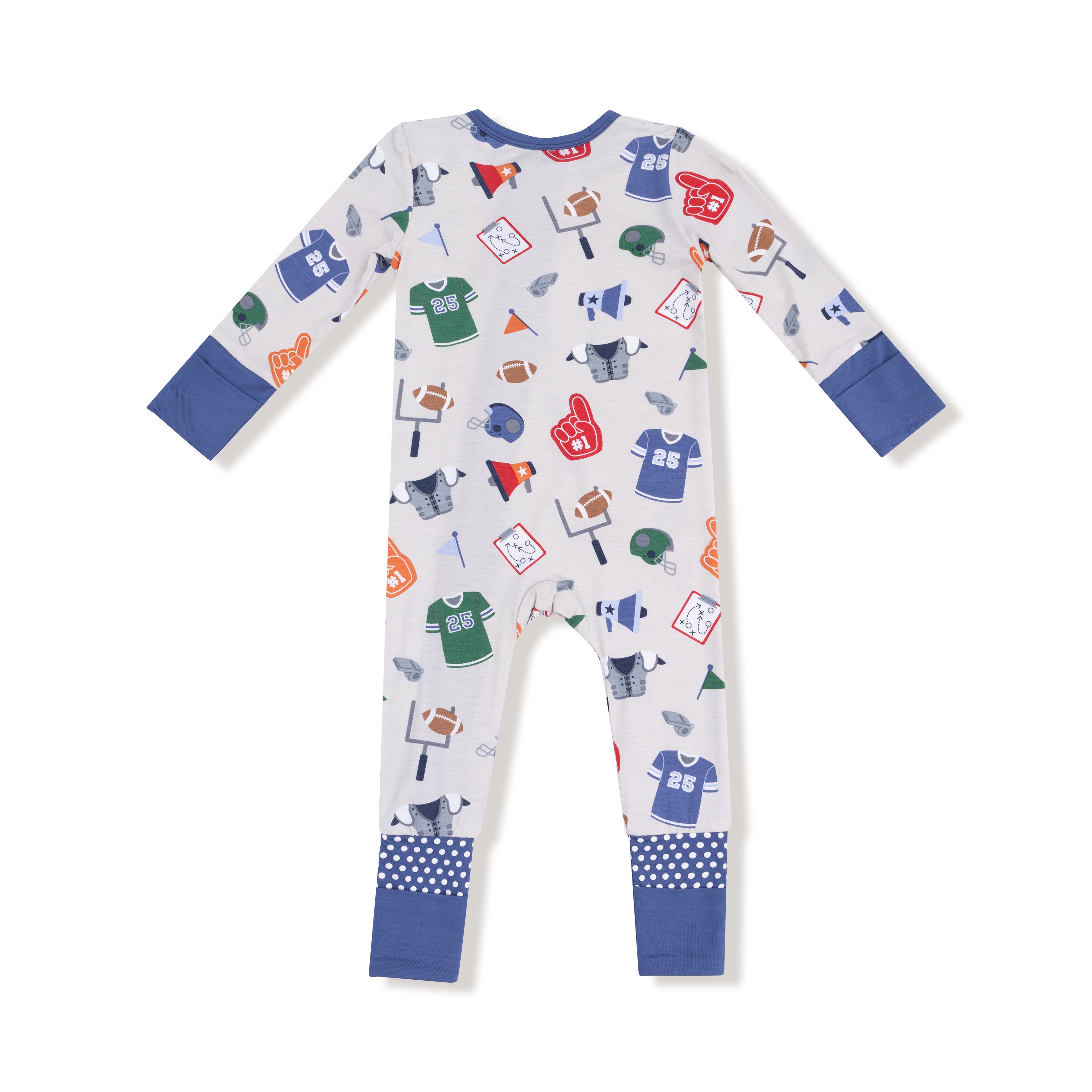 Zippered Romper - Game Day