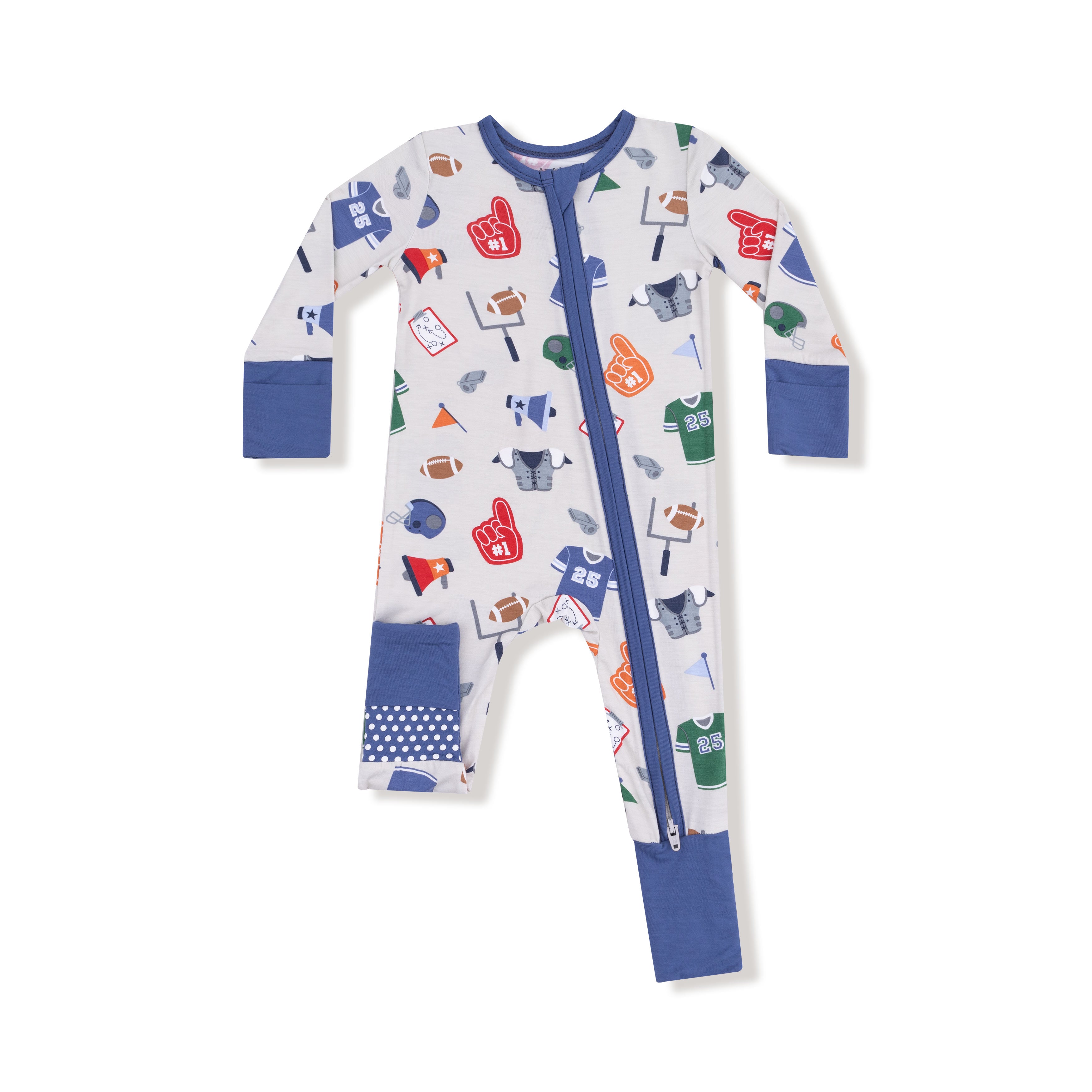 Zippered Romper - Game Day
