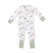 Children's onesie with dinosaur pattern on a white background