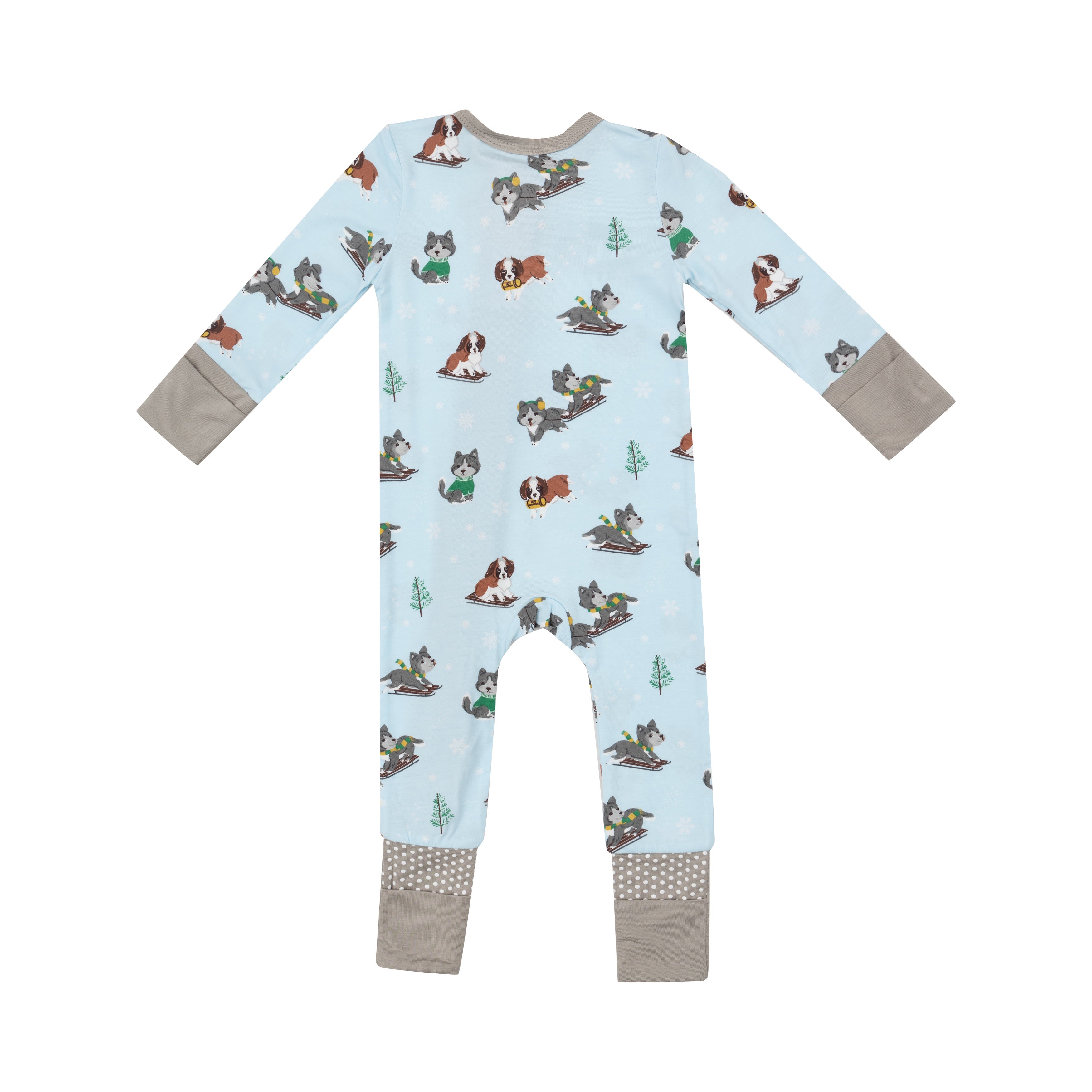 Zippered Romper - Mush Puppies