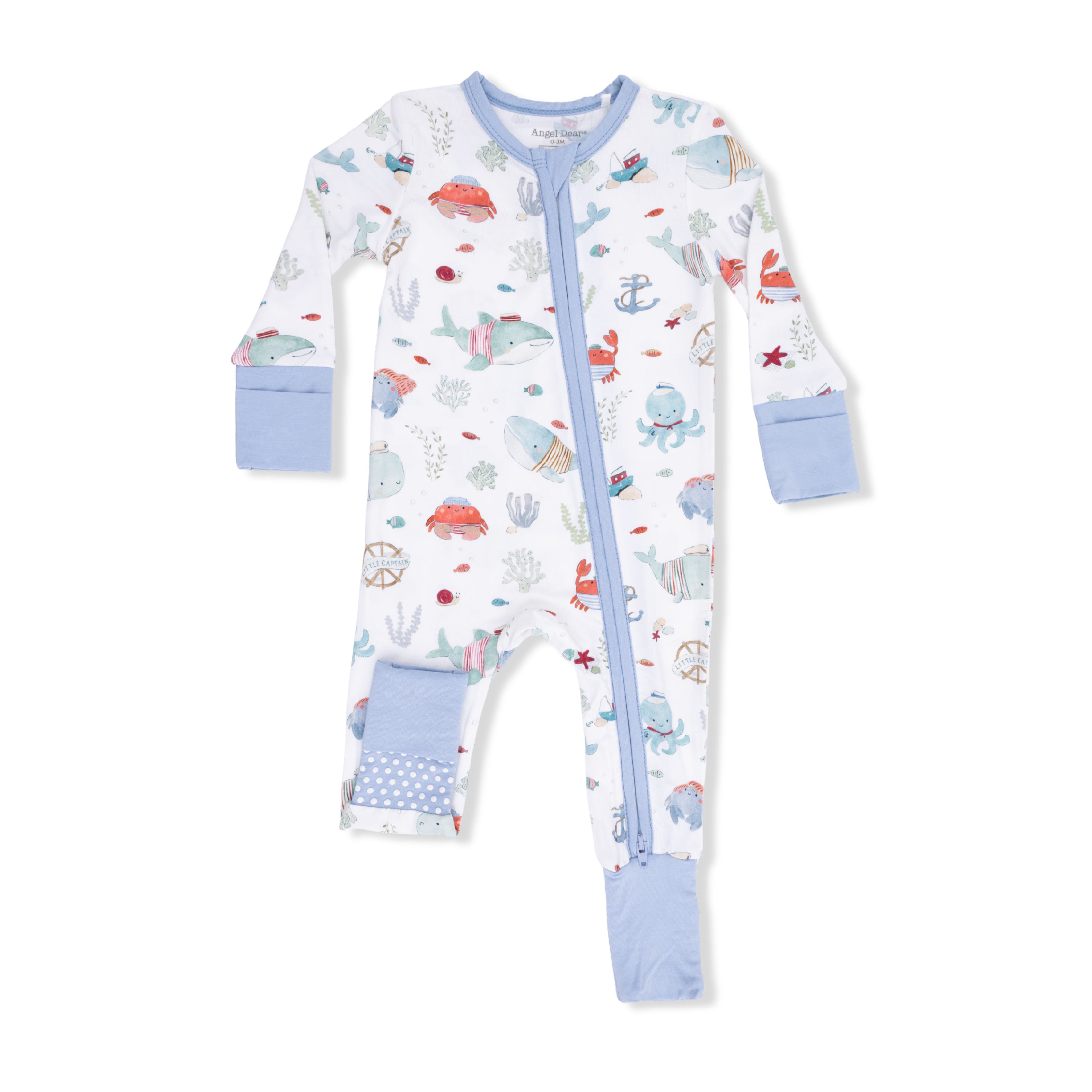 Zippered Romper - Sailor Sea Creatures