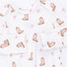 White fabric with pink cowboy boot and star pattern