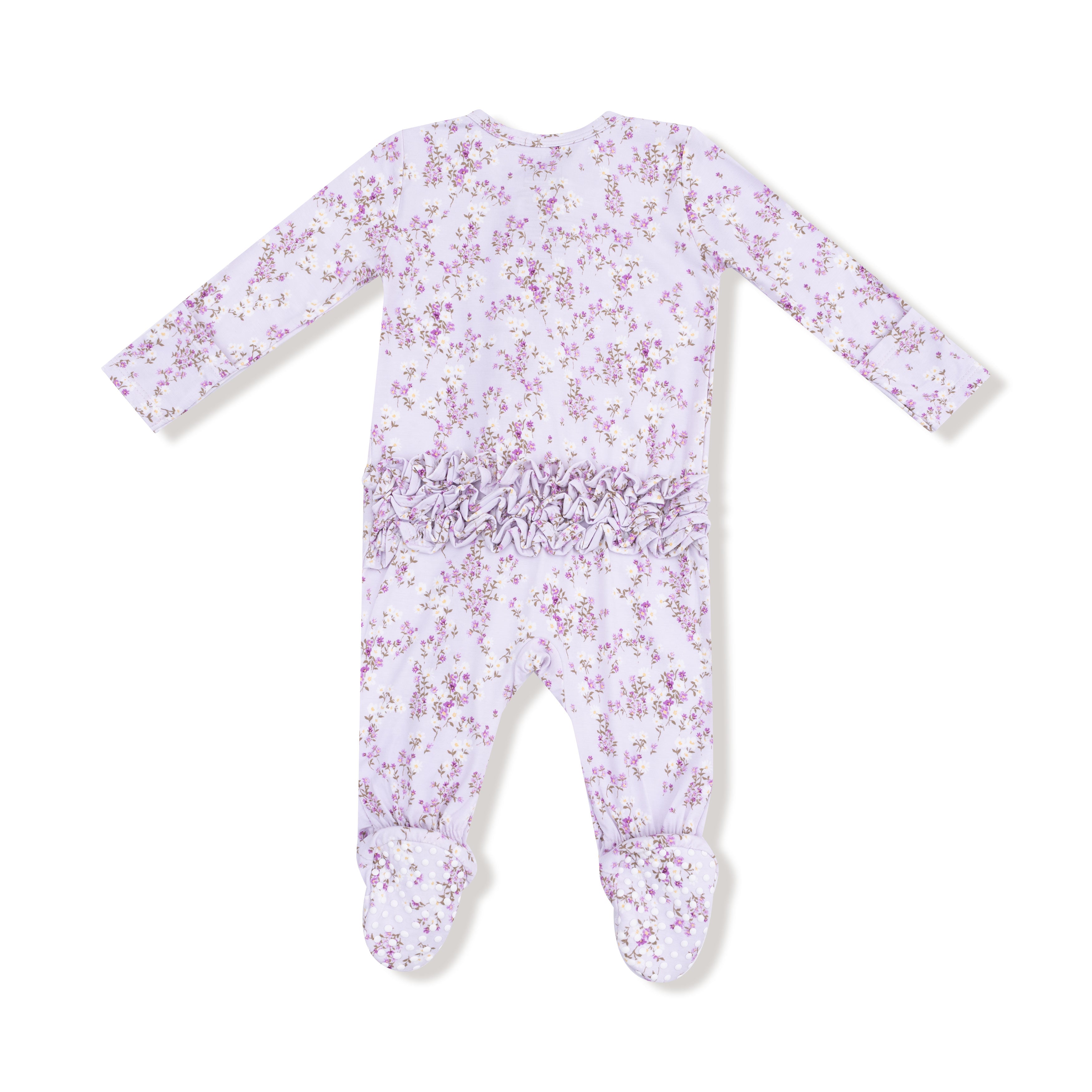 Zippered Ruffle Footie - Sweet Dream Florals