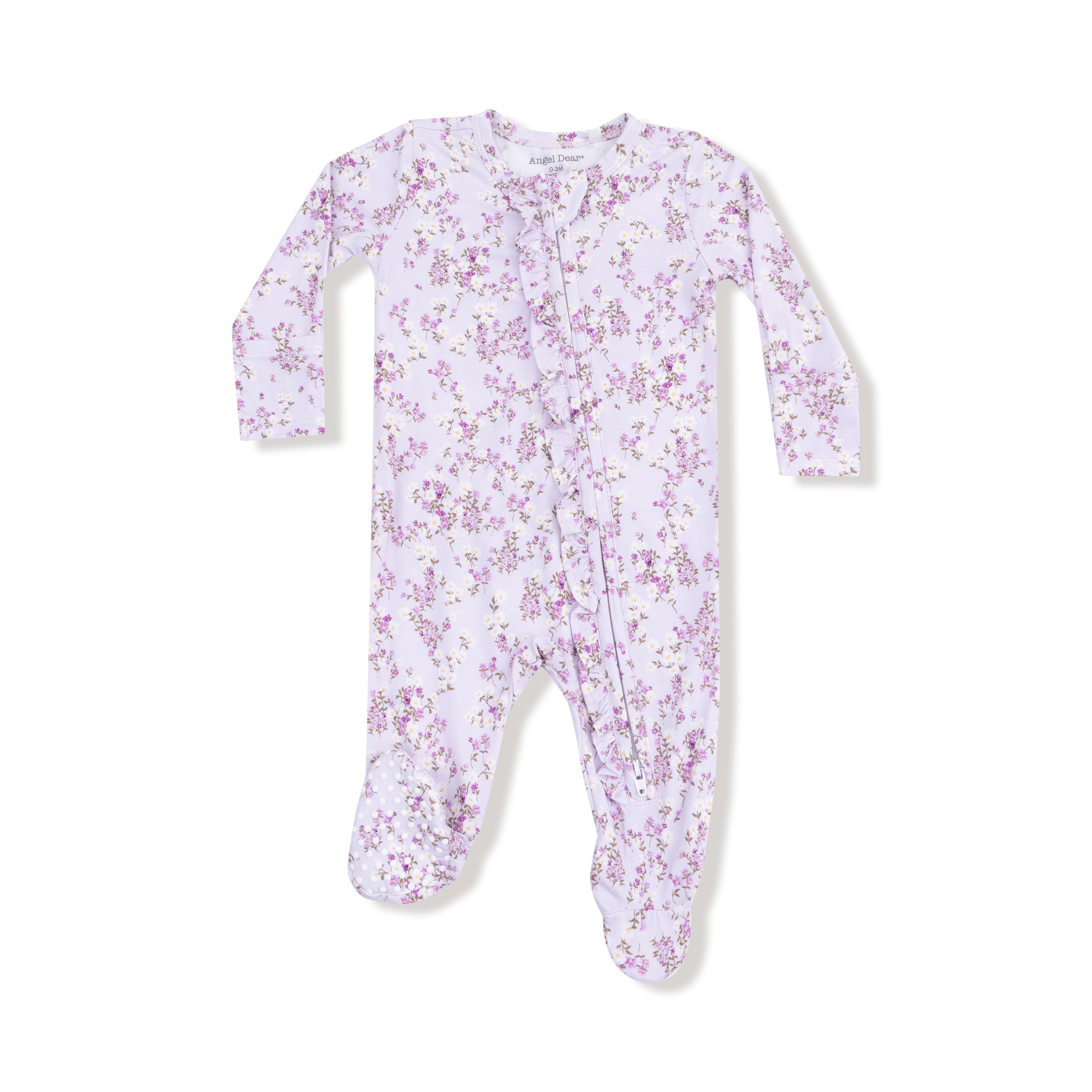 Zippered Ruffle Footie - Sweet Dream Florals
