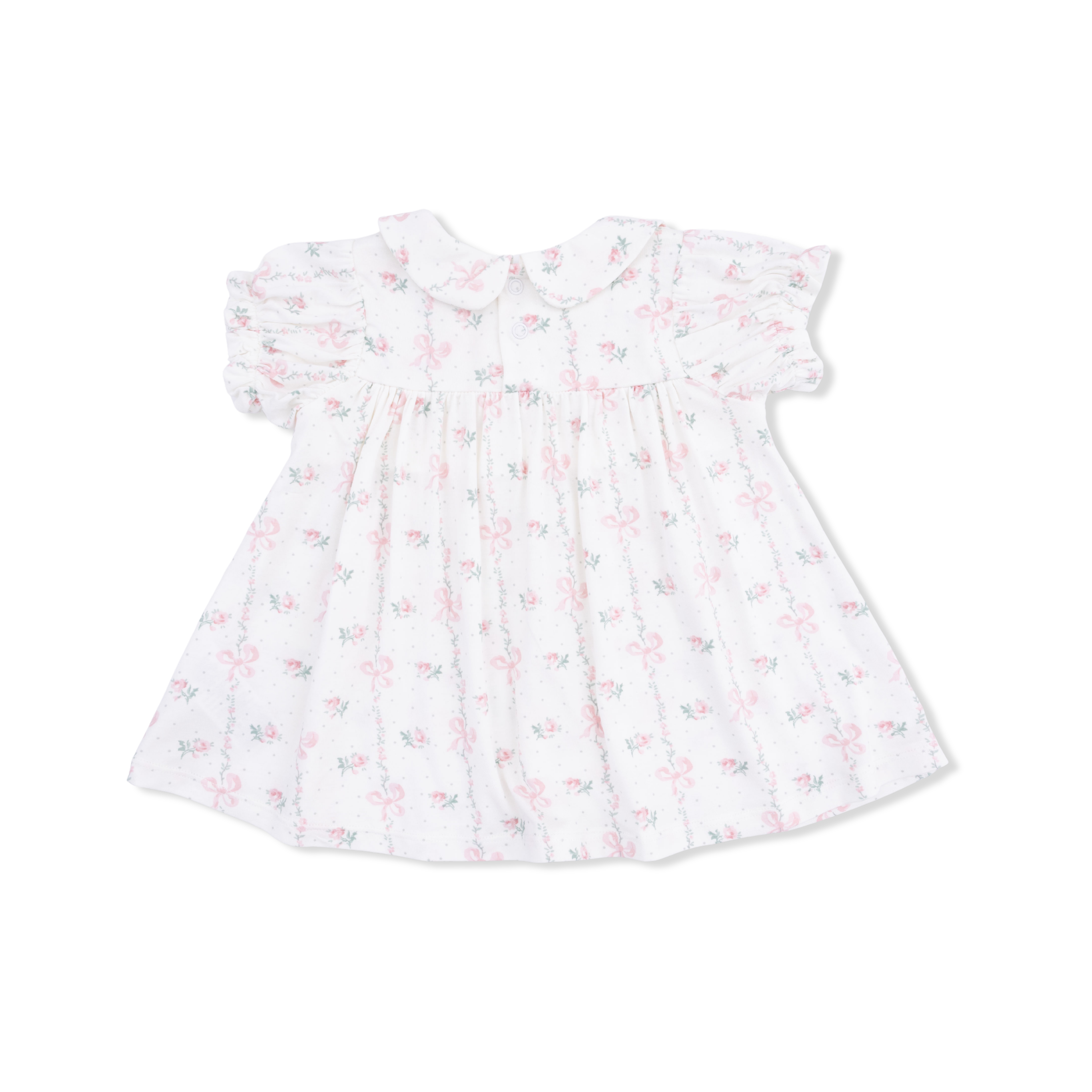 Smocked Dress - Dainty Buds and Bows