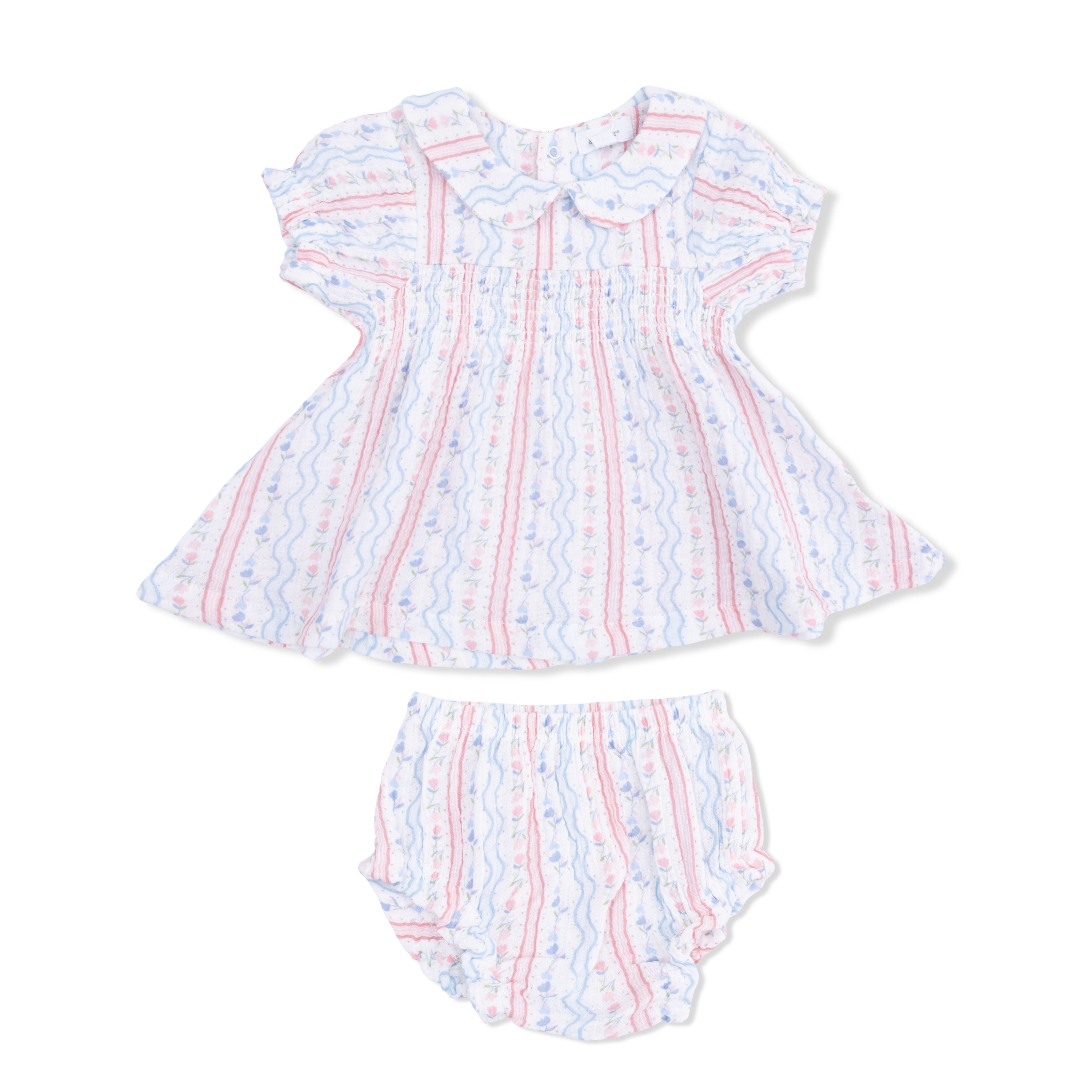 Smocked Dress - Tulip Stripe