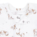 Baby top with dog pattern on a white background