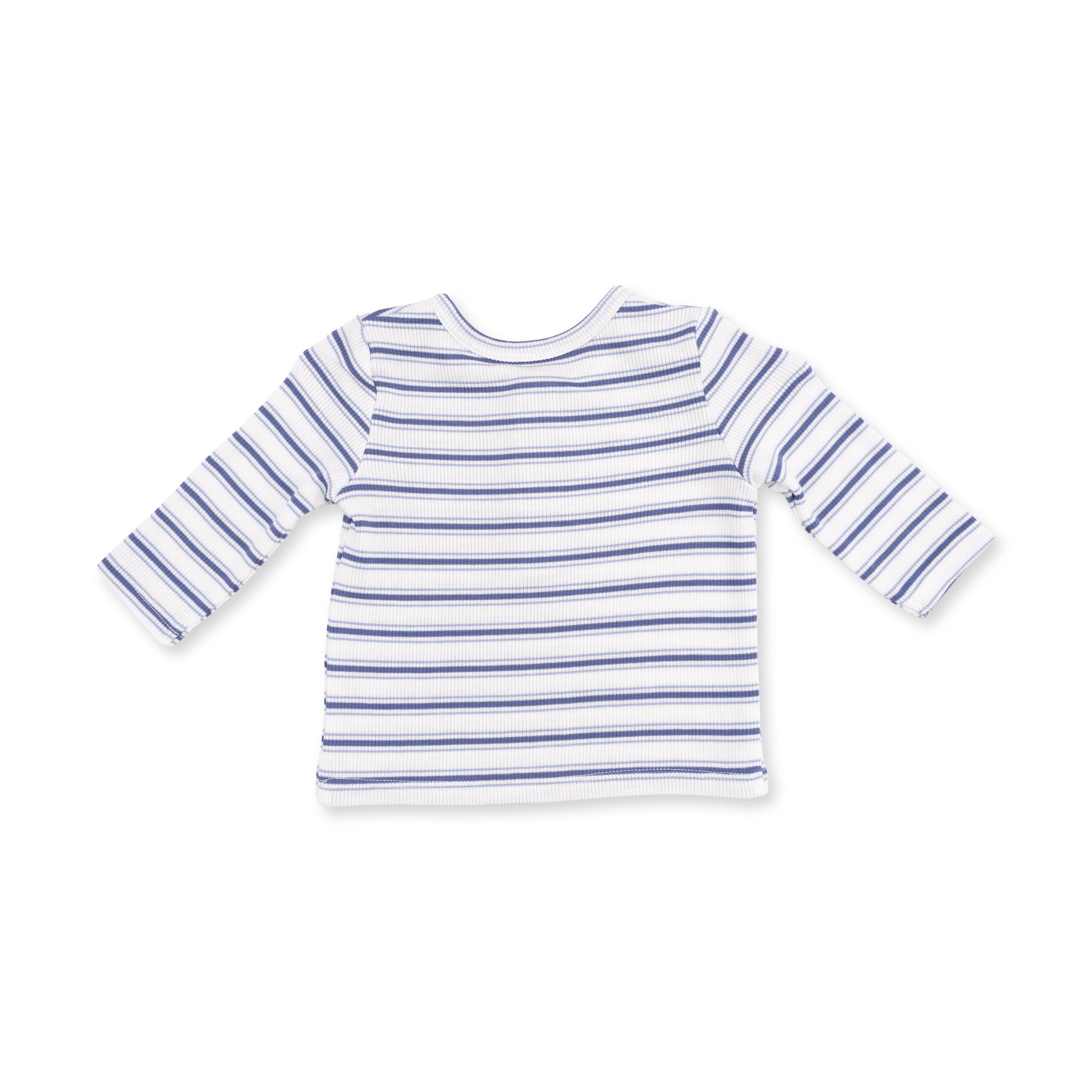 Striped long-sleeve shirt on a white background