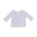 Striped long-sleeve shirt on a white background