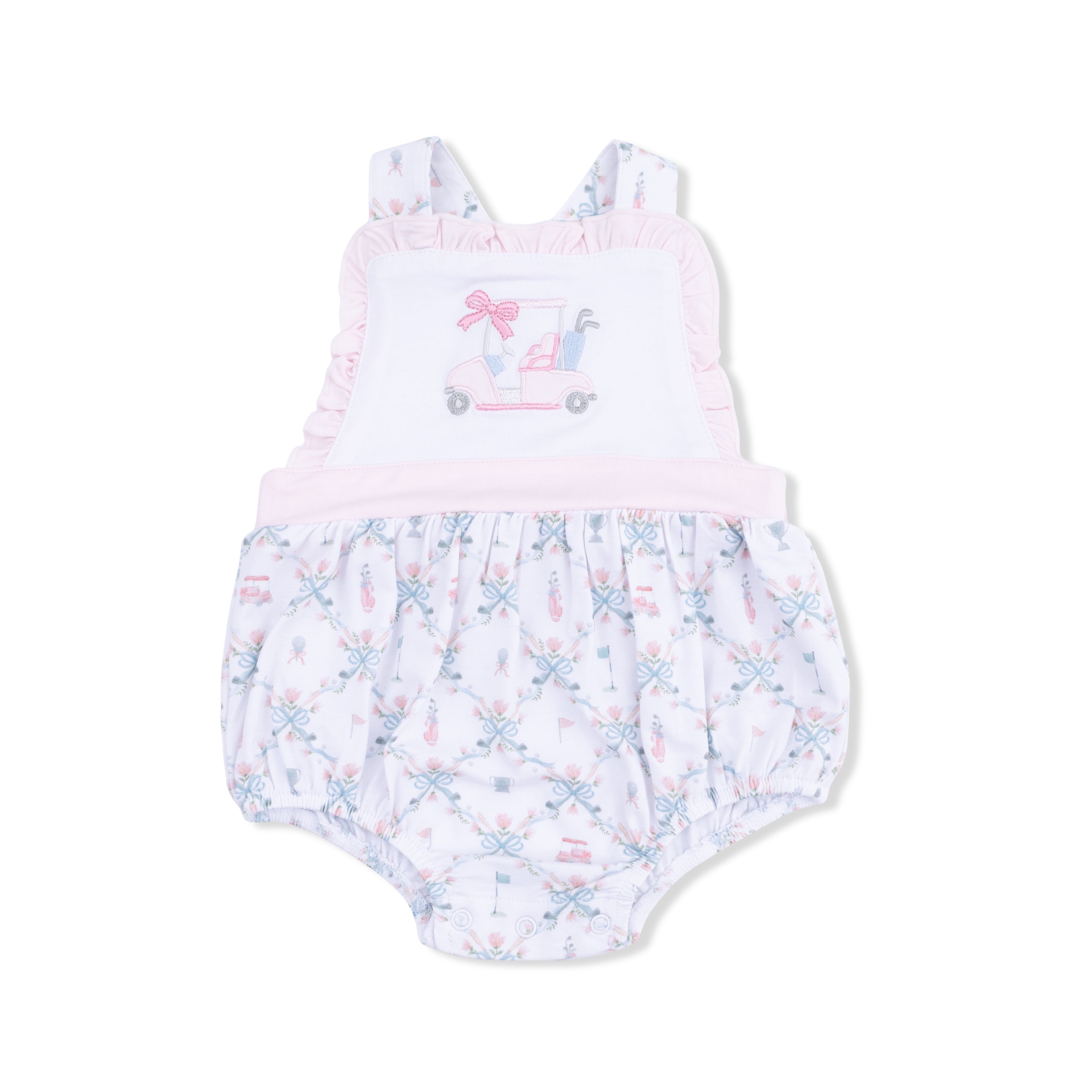 Ruffle Bubble - Golf Trellis Pink