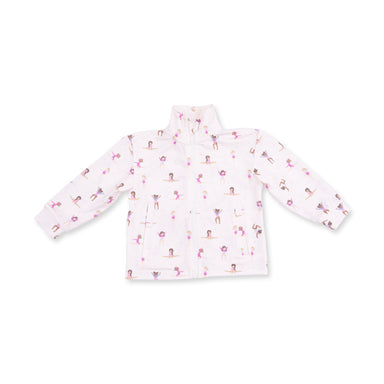 Children's jacket with a tumbler pattern on a white background