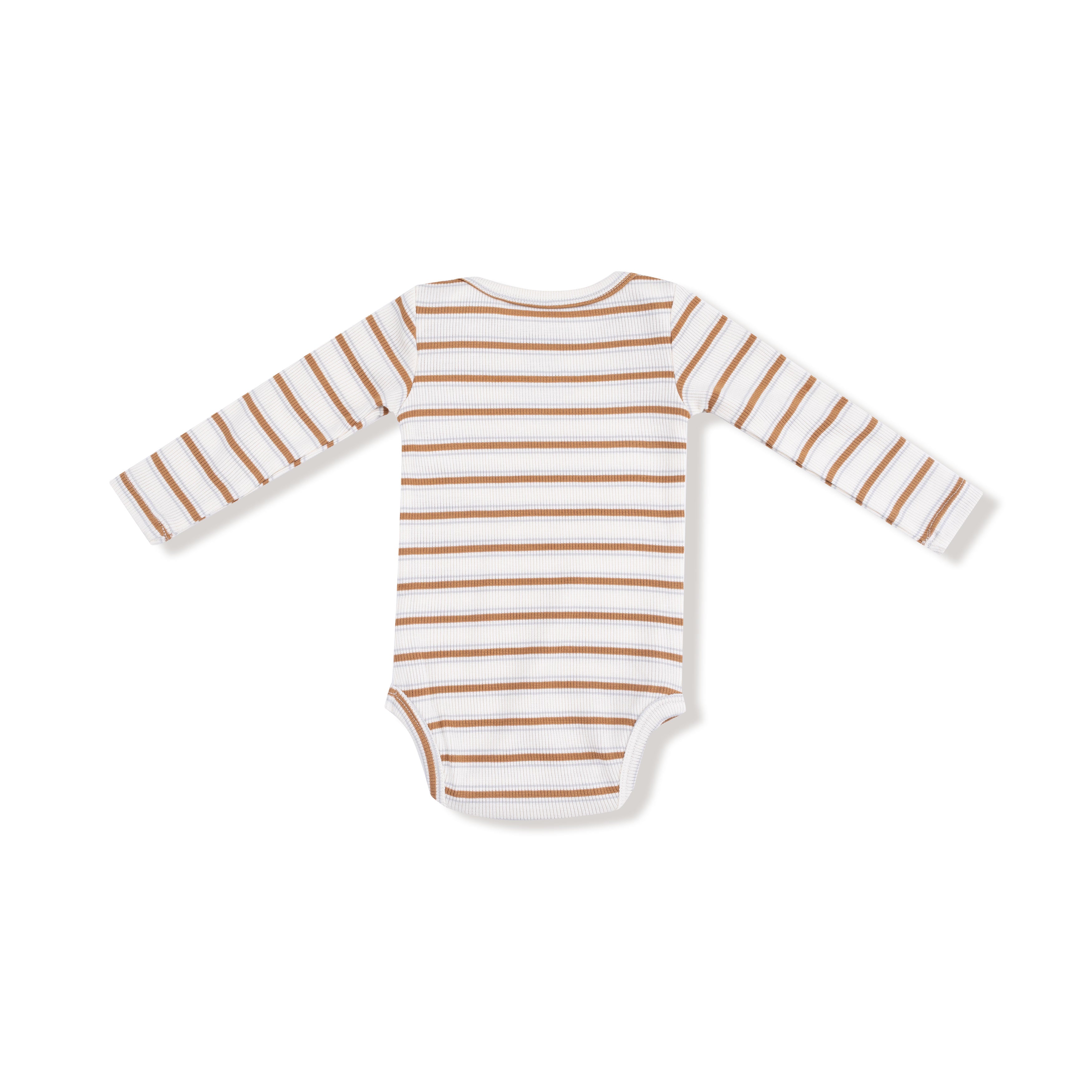 Bodysuit - Brown Vintage Stripe