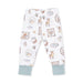 Baby leggings with animal pattern on a white background