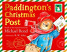 Book cover of 'Paddington's Christmas Post' with Paddington Bear holding a letter to Santa.
