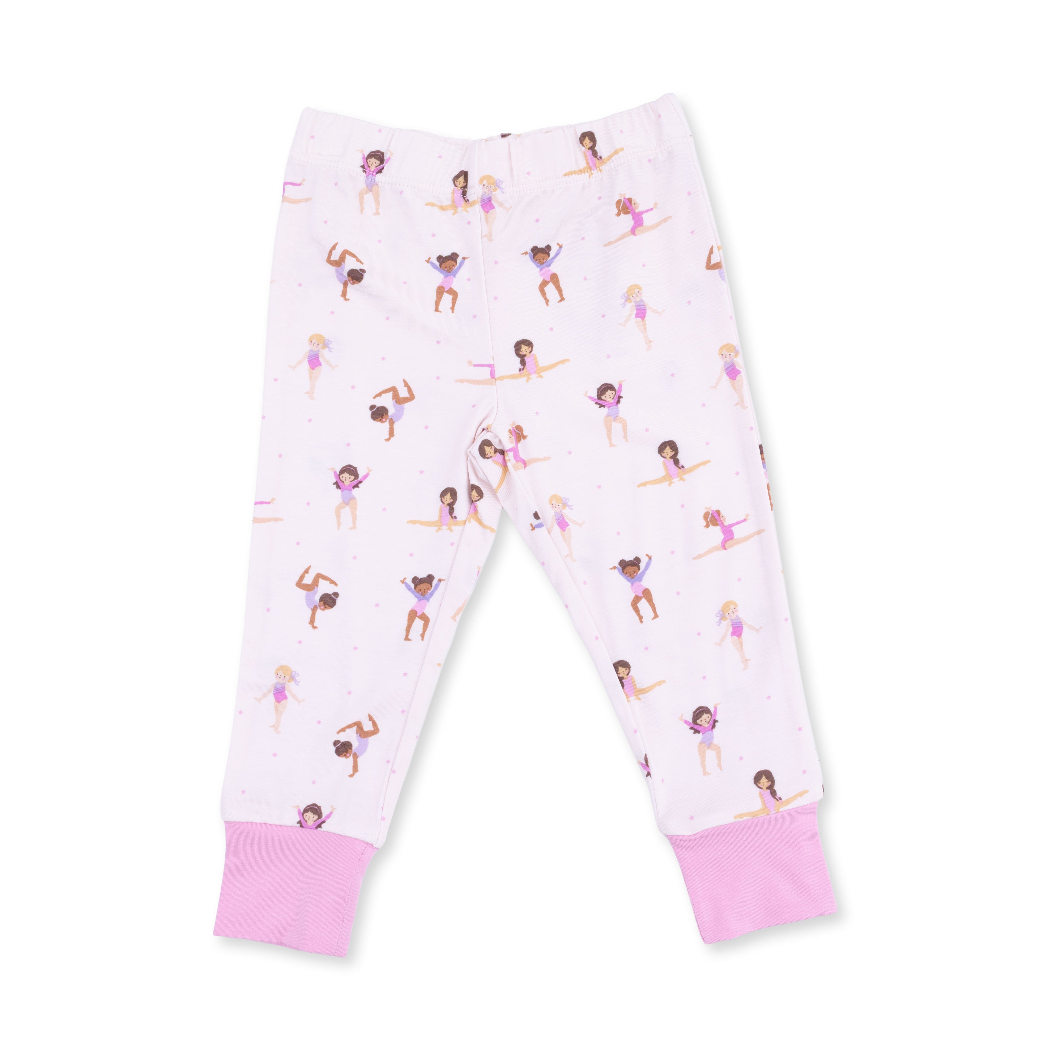 Children's leggings with tumbler pattern on a white background