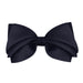 Navy pleated grosgrain hair bow