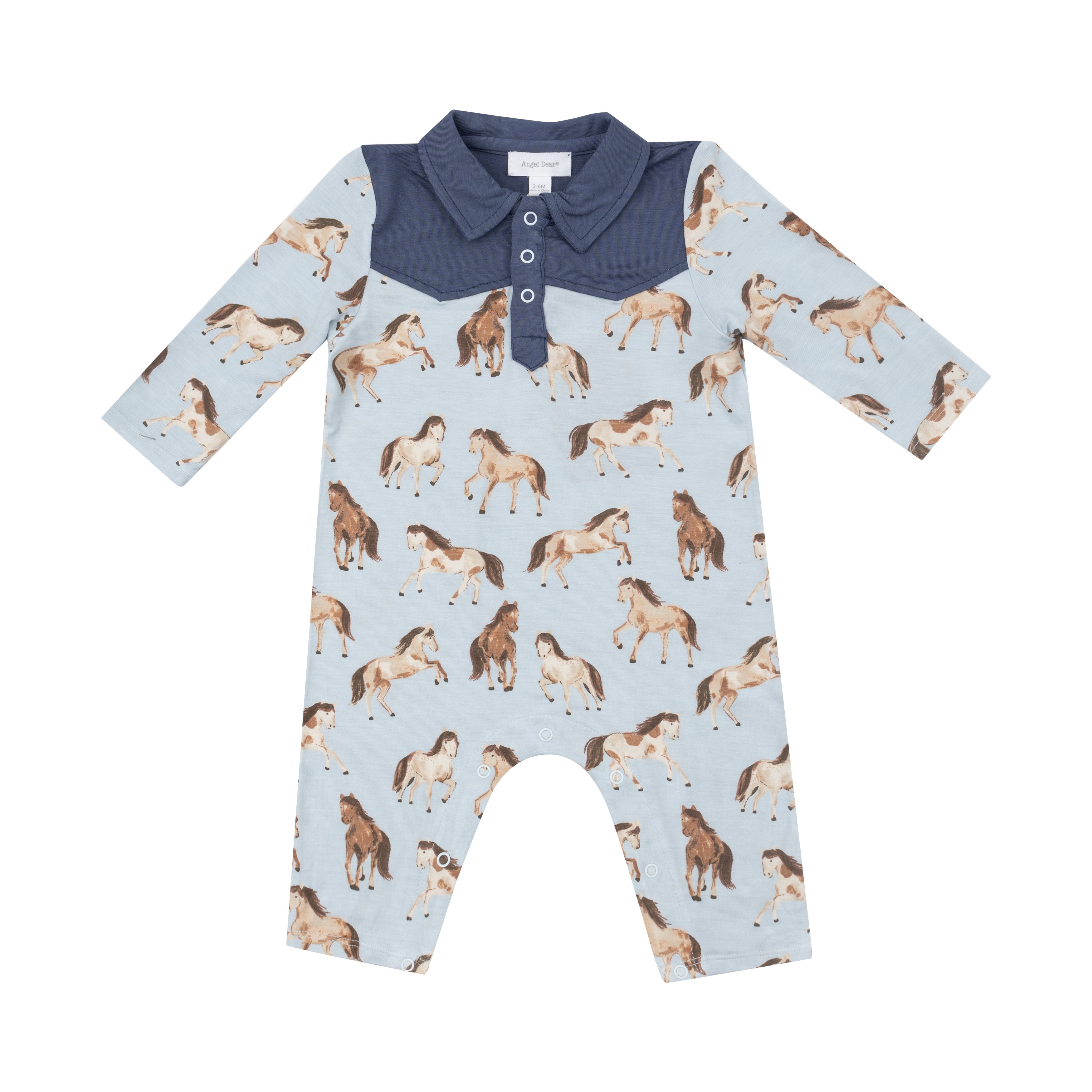 Cowboy Romper - Horses