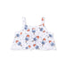 White tank top with popsicle pattern on a white background