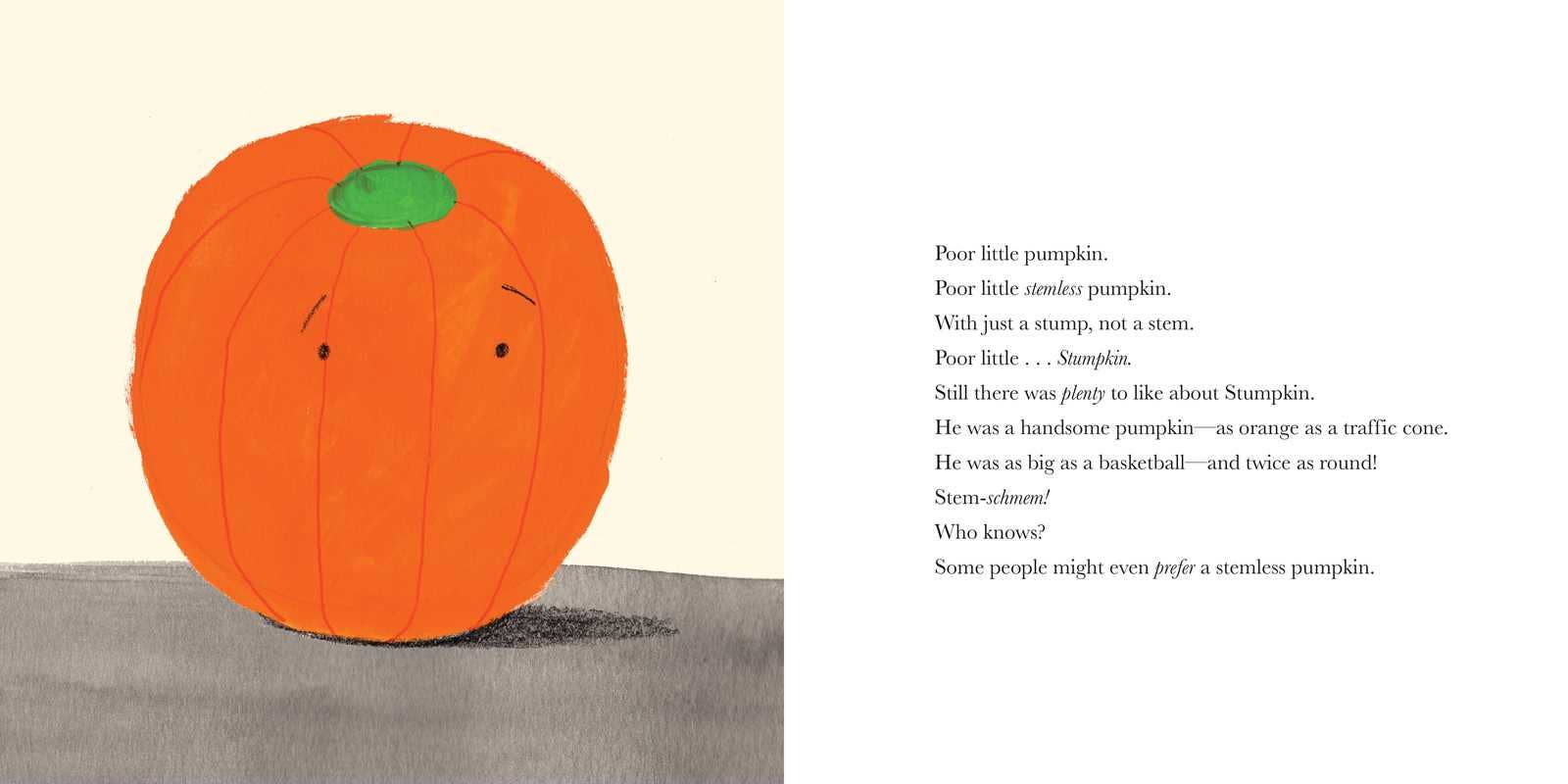 Illustration of a pumpkin with a face on a plain background