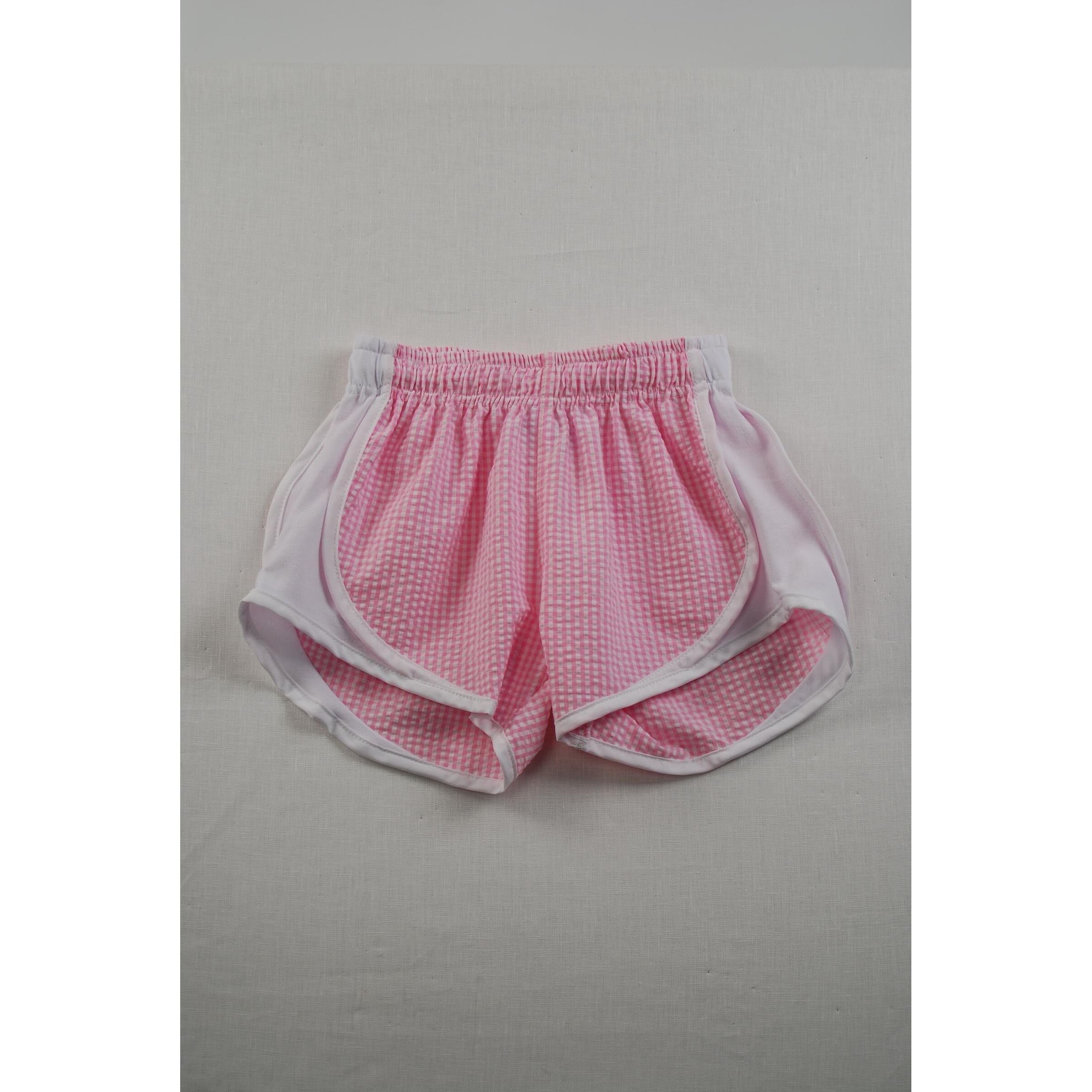 Athletic Shorts - Pink with White Side