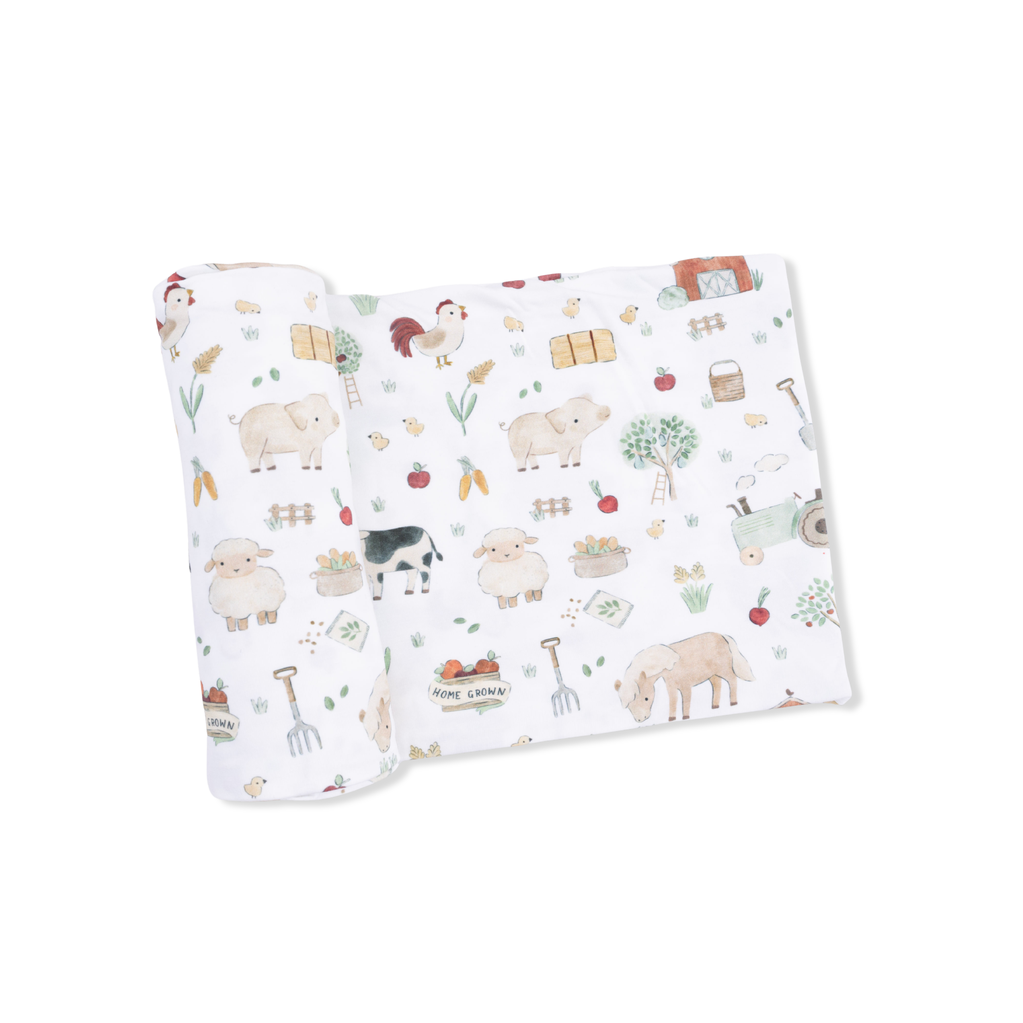 Swaddle Blanket - Cute Farm Animals