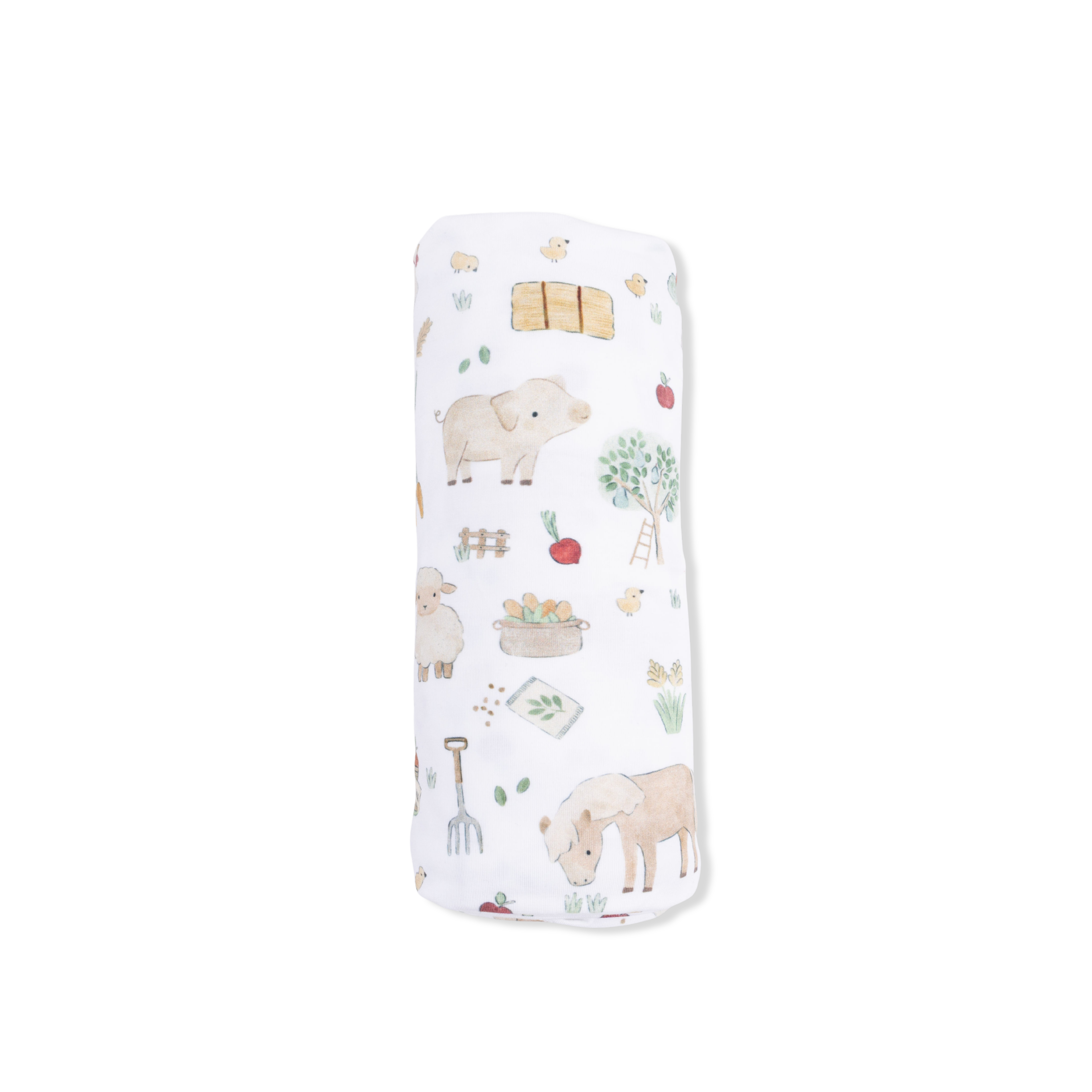 Swaddle Blanket - Cute Farm Animals