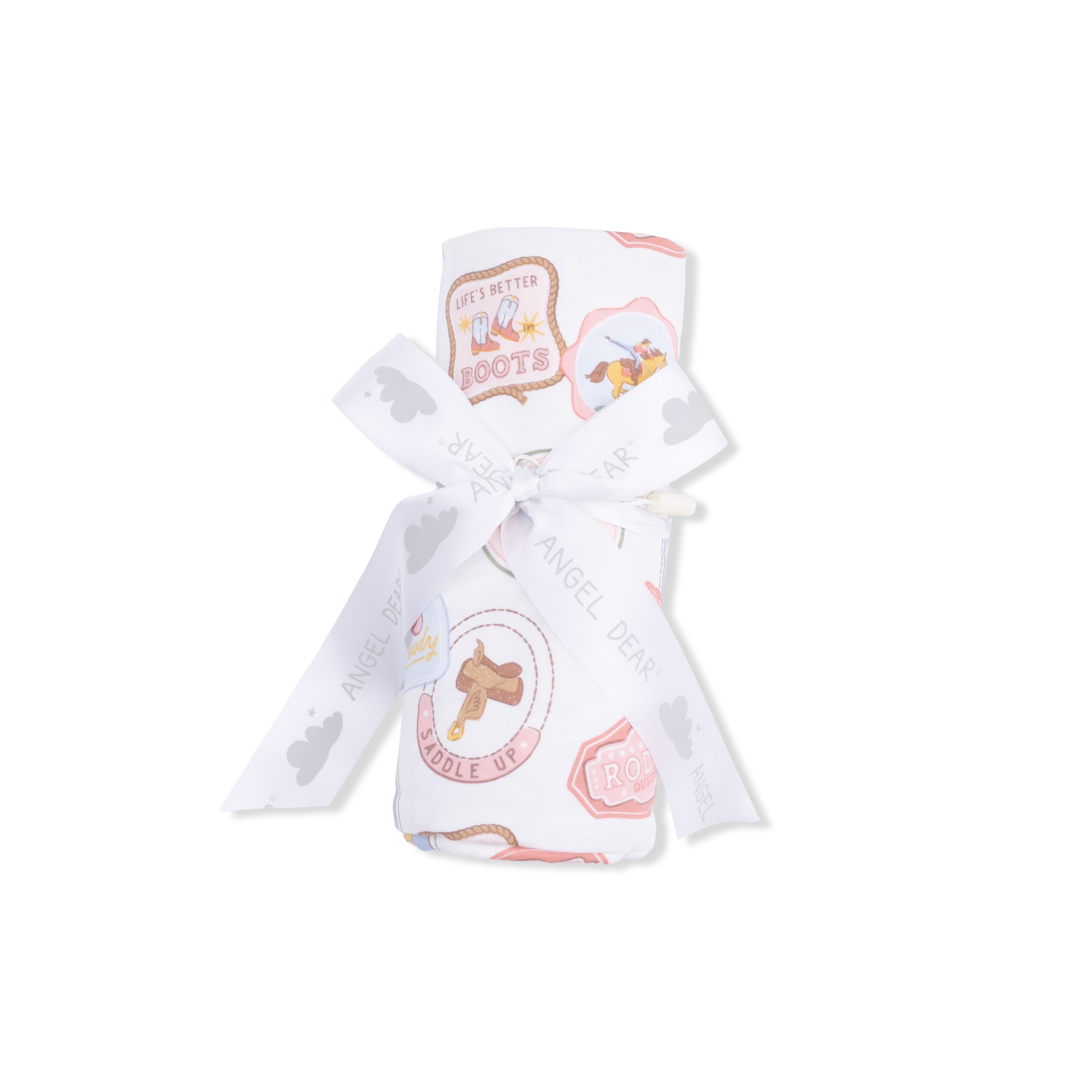 Swaddle Blanket - Rodeo Patches Pink