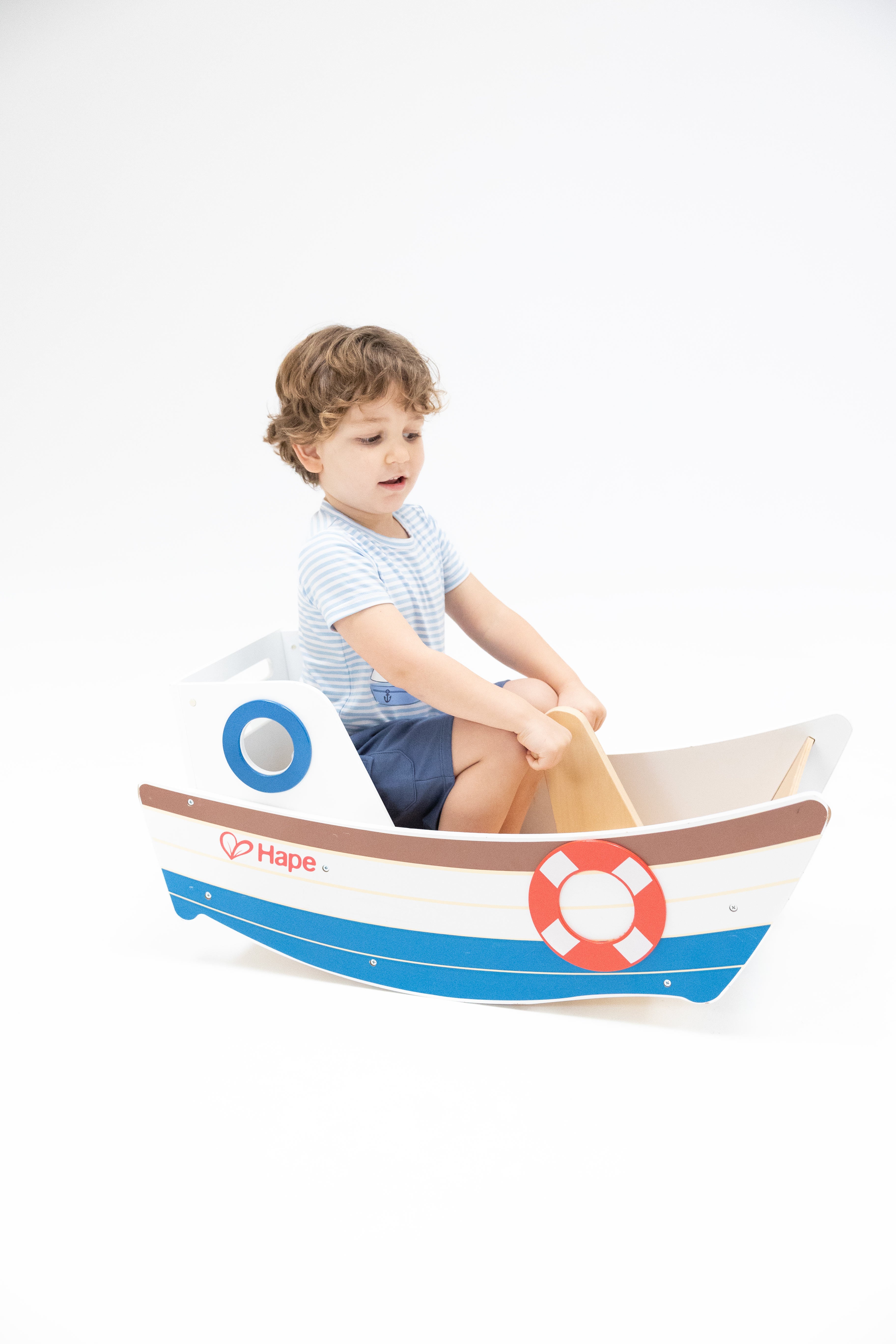 Sleeveless Jon Jon - Bubbly Sailboat Stripe