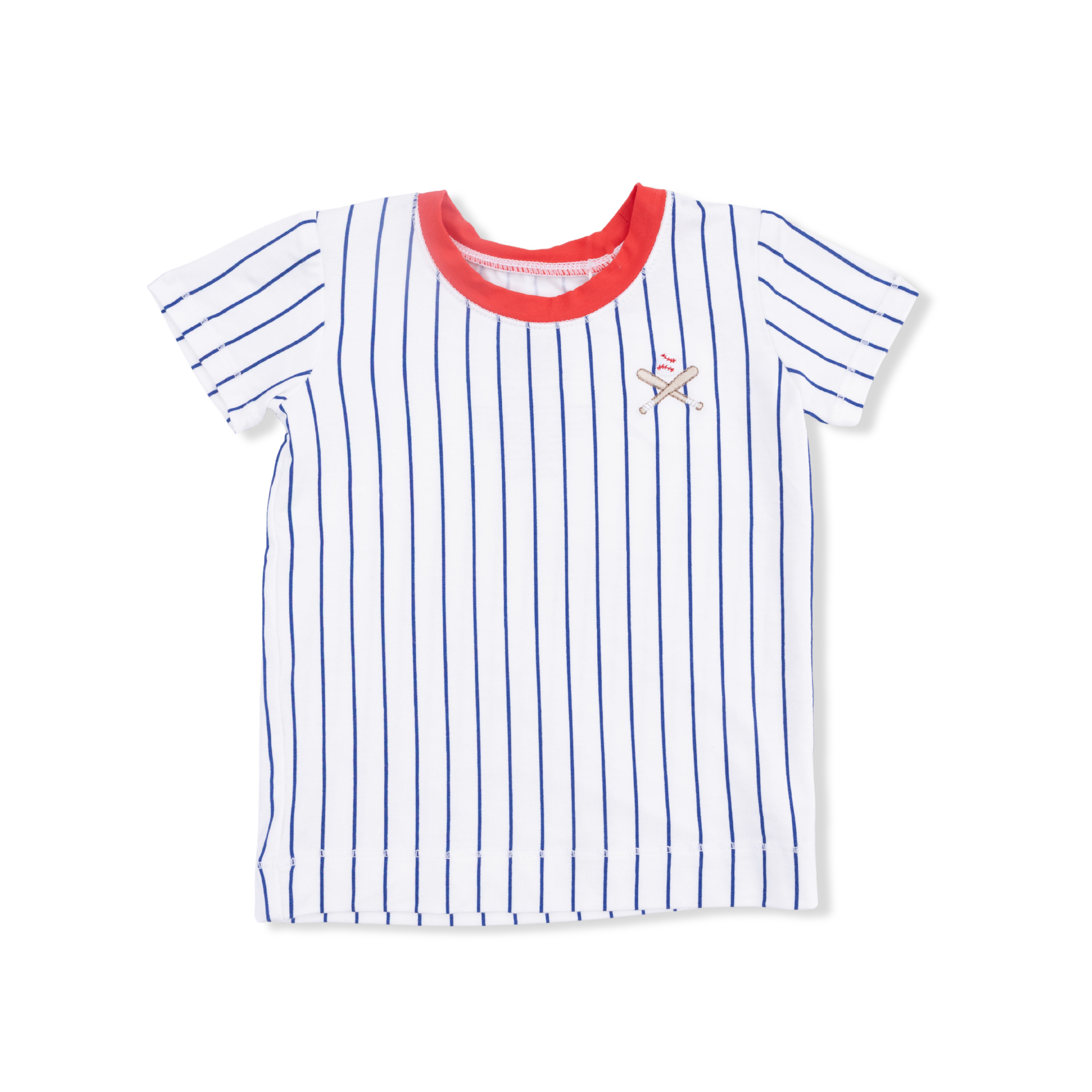 Loungewear Short Set - Baseball Stripe