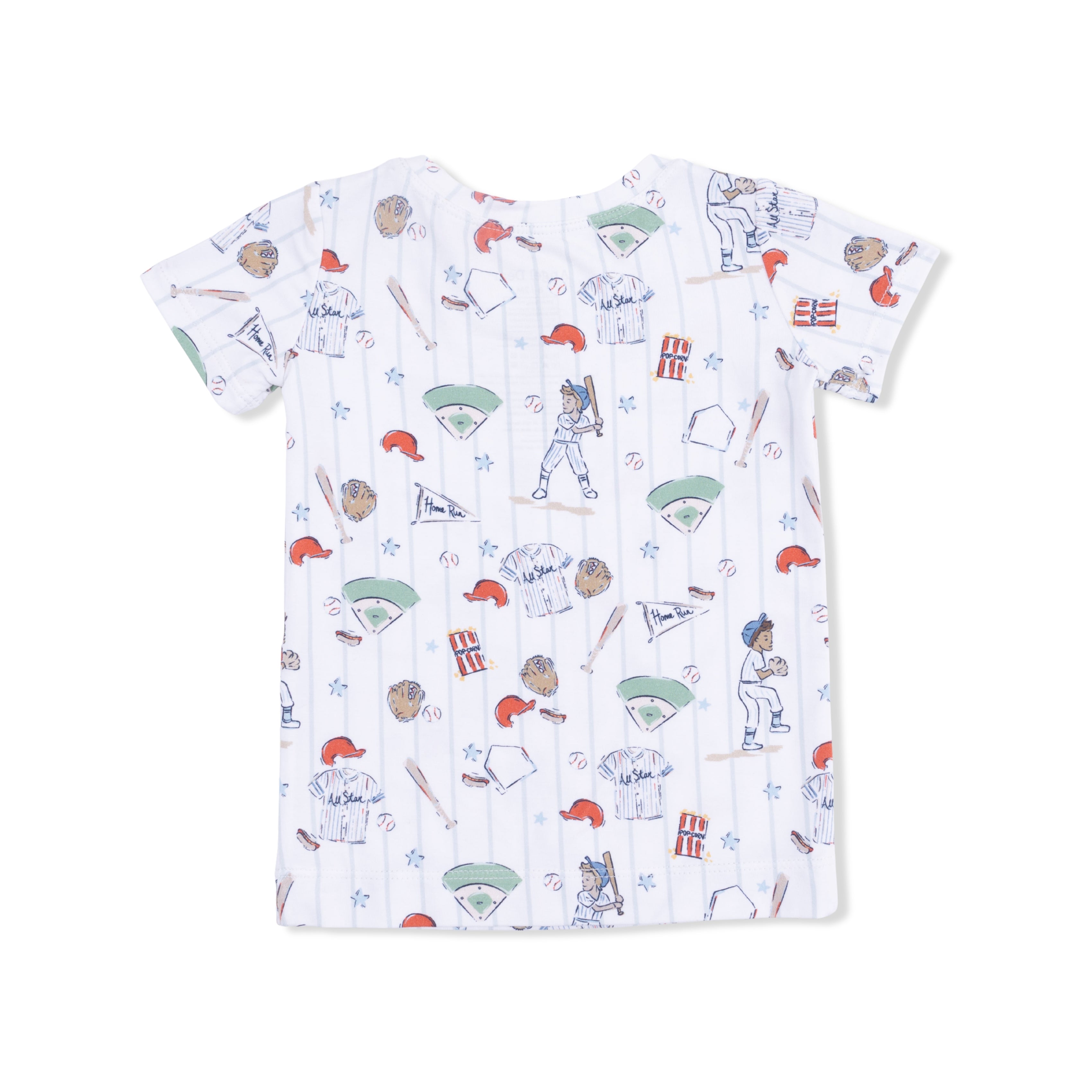 Loungewear Short Set - Home Run Baseball