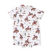 Children's shirt with cowboy and desert pattern on a white background