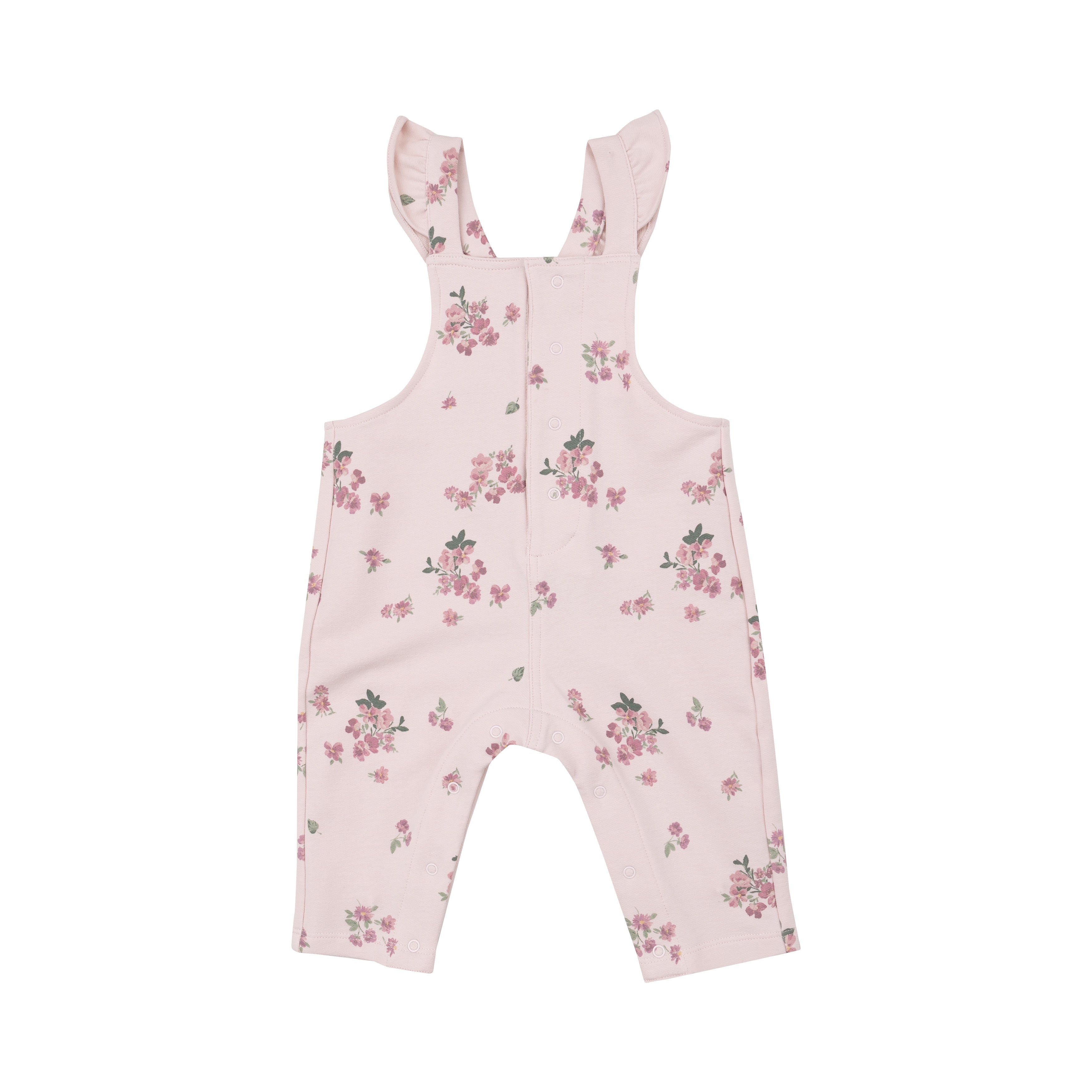 Ruffle Overall - French Terry Woodsorrel