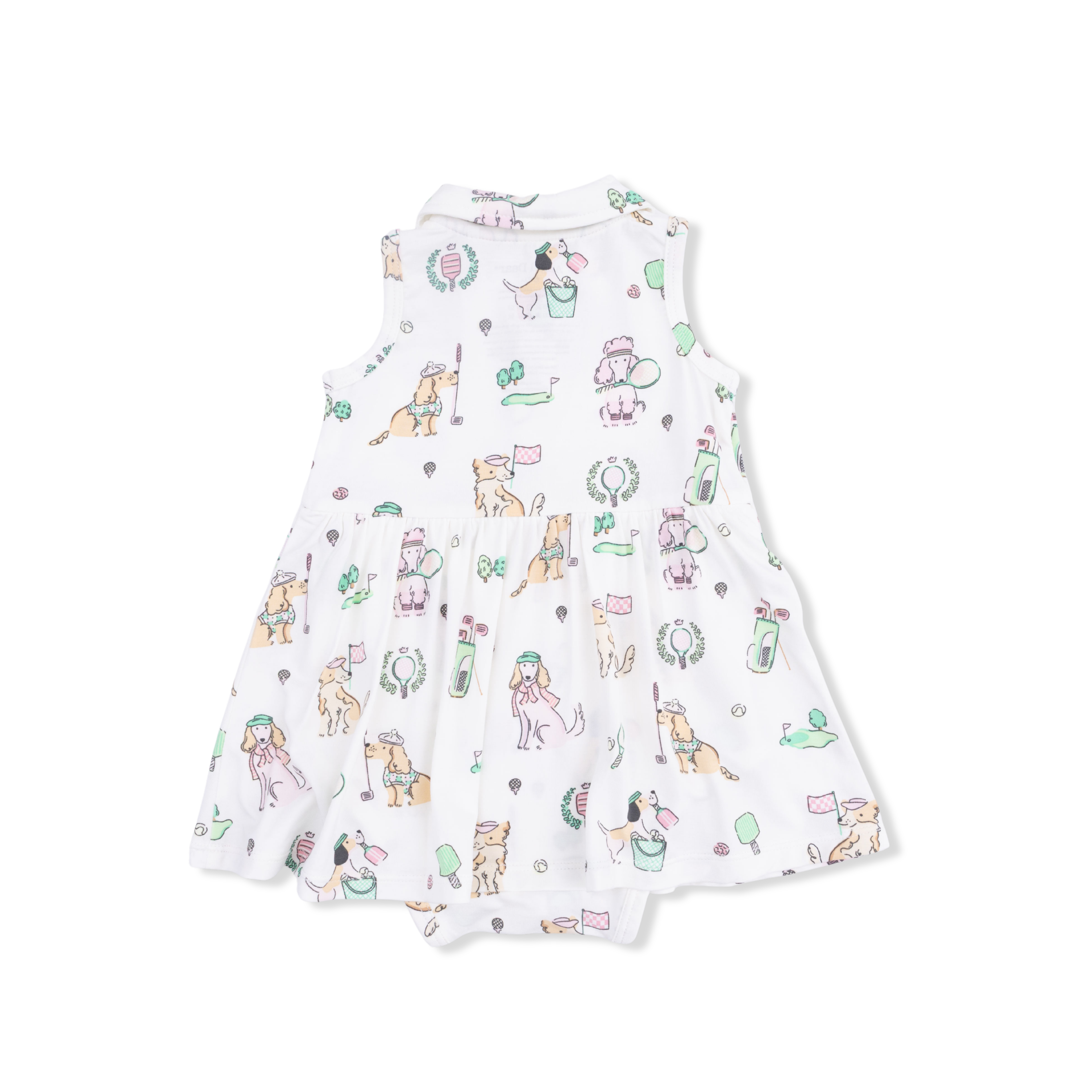 Polo Tennis Dress - Country Club Dogs Pink