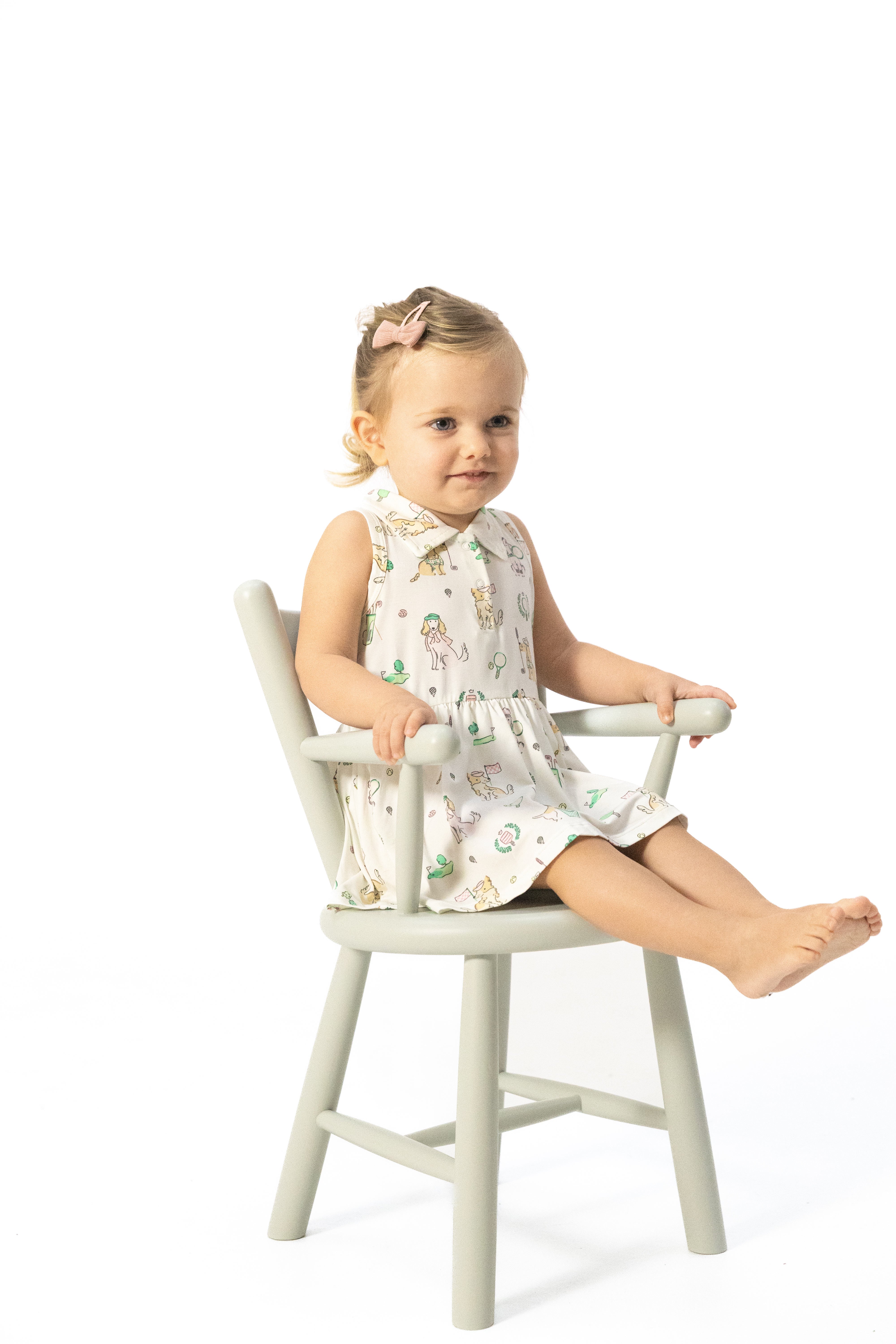 Polo Tennis Dress - Country Club Dogs Pink